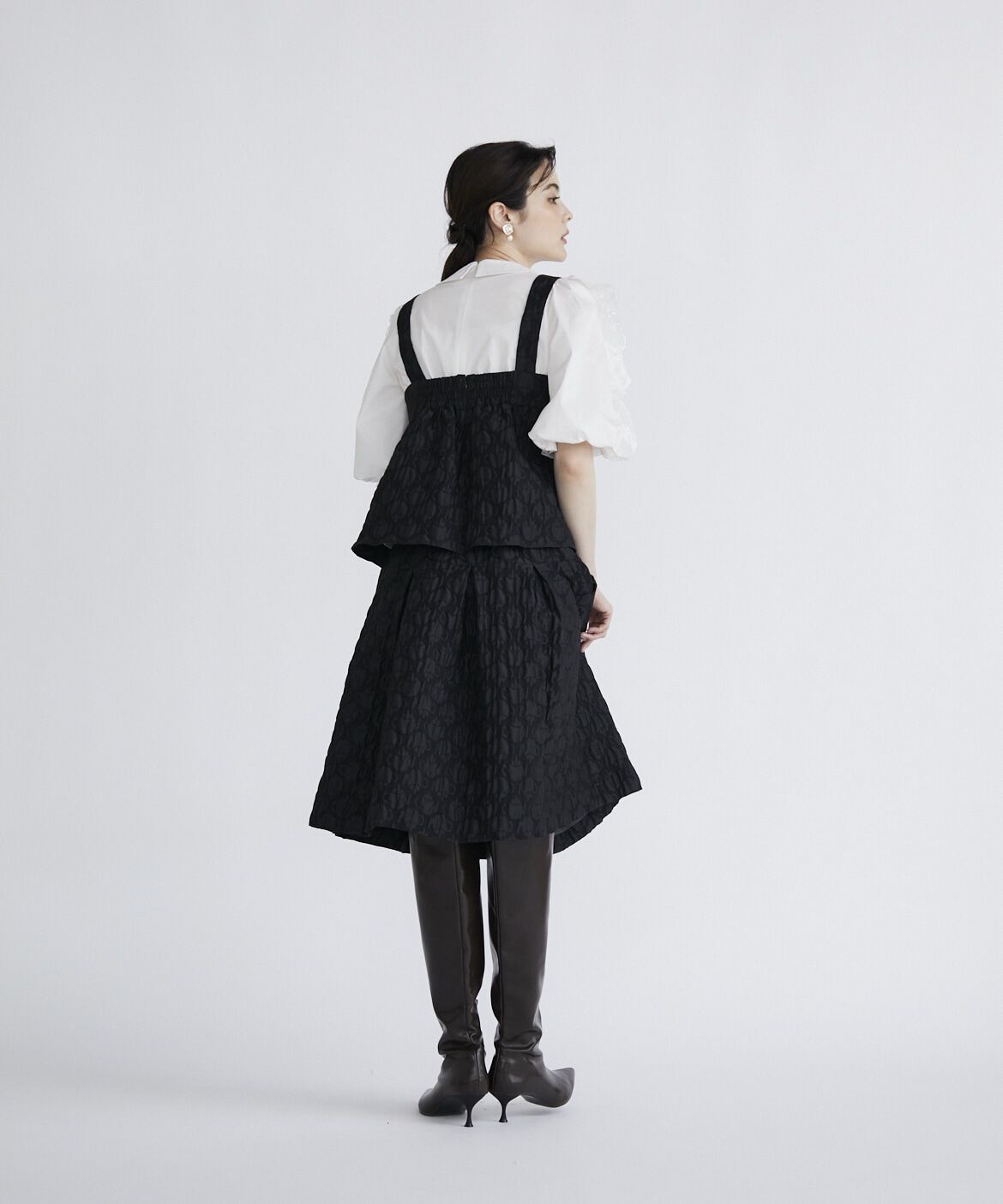 Maglie le cassetto「ティーポットジャガードスカート」|フレア|