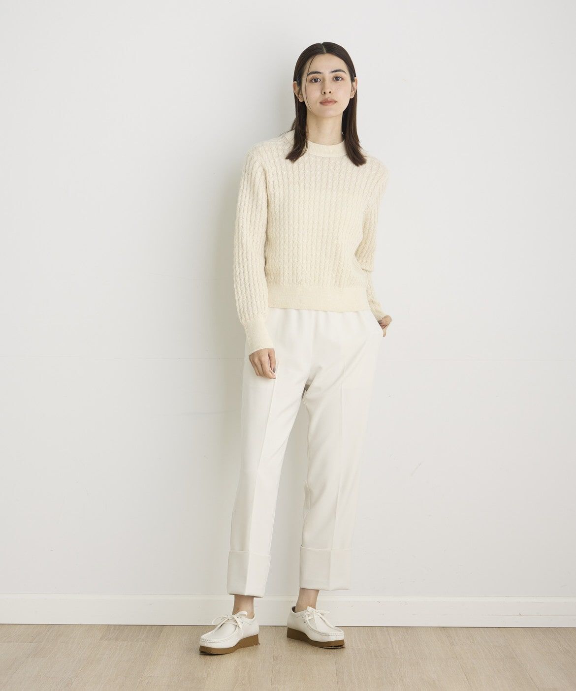 I.T.'S international「ウールライクロールアップテーパードパンツ」|その他|