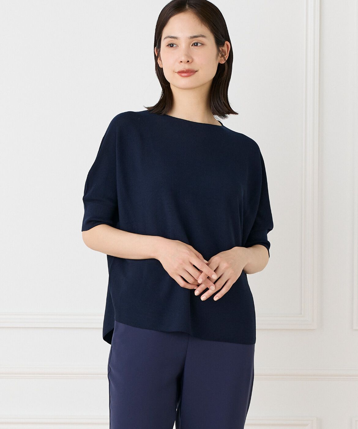 DAY by DAY it&rsquo;s international「大人艶ニットプルオーバー《Cuoo》」|ニット・セーター|ネイビー