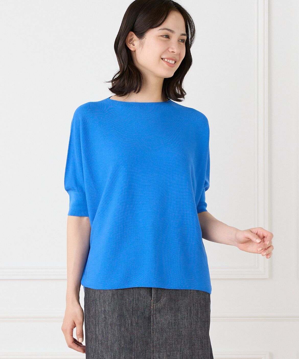 DAY by DAY it&rsquo;s international「大人艶ニットプルオーバー《Cuoo》」|ニット・セーター|ブルー1