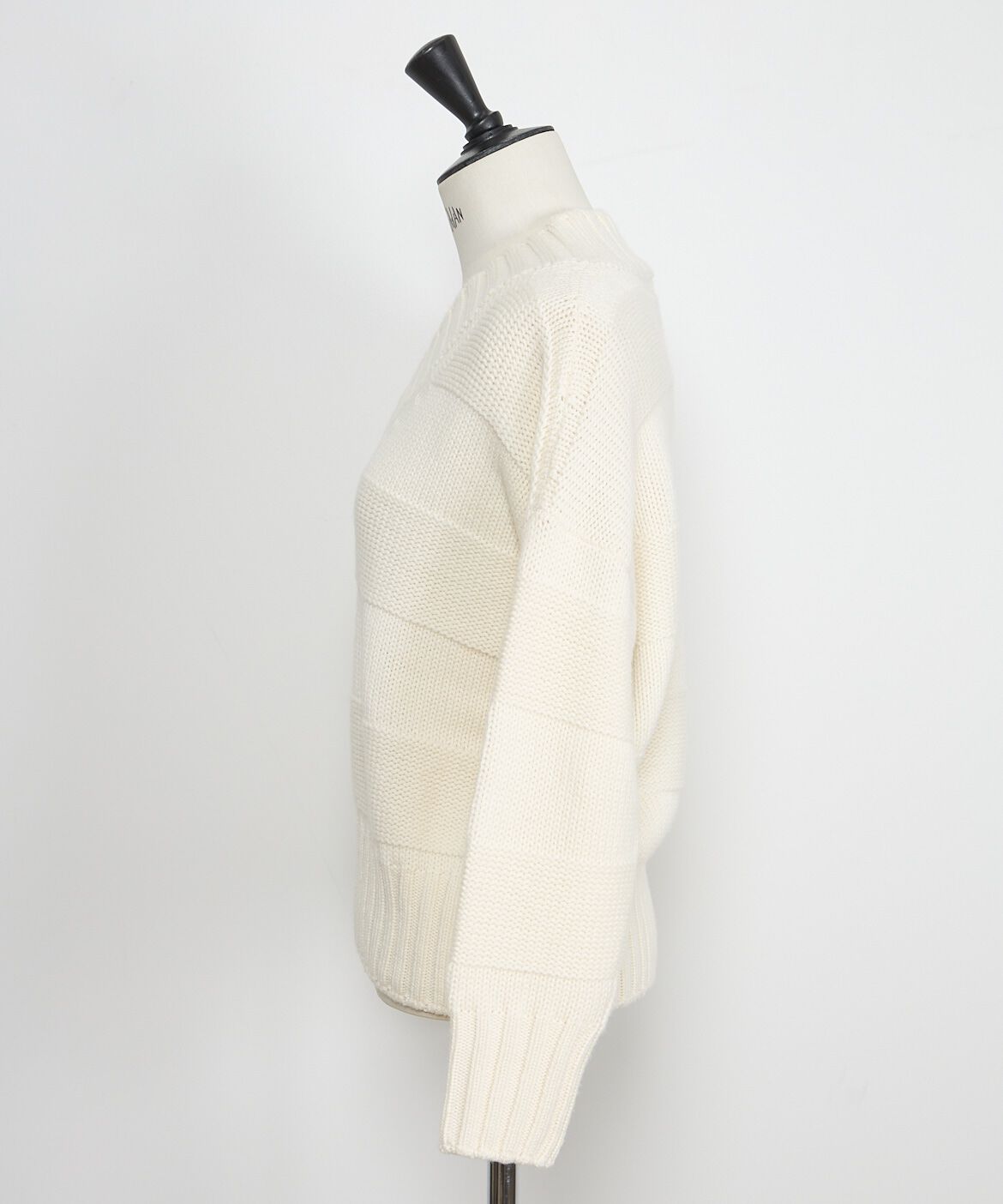 INED「CASHEART カシミヤ編地変化バルキーニット」|ニット・セーター|