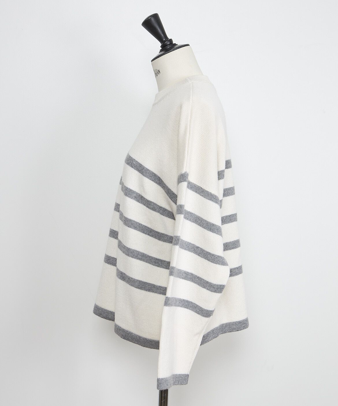 INED「CASHEART カシミヤボーダーニット」|ニット・セーター|