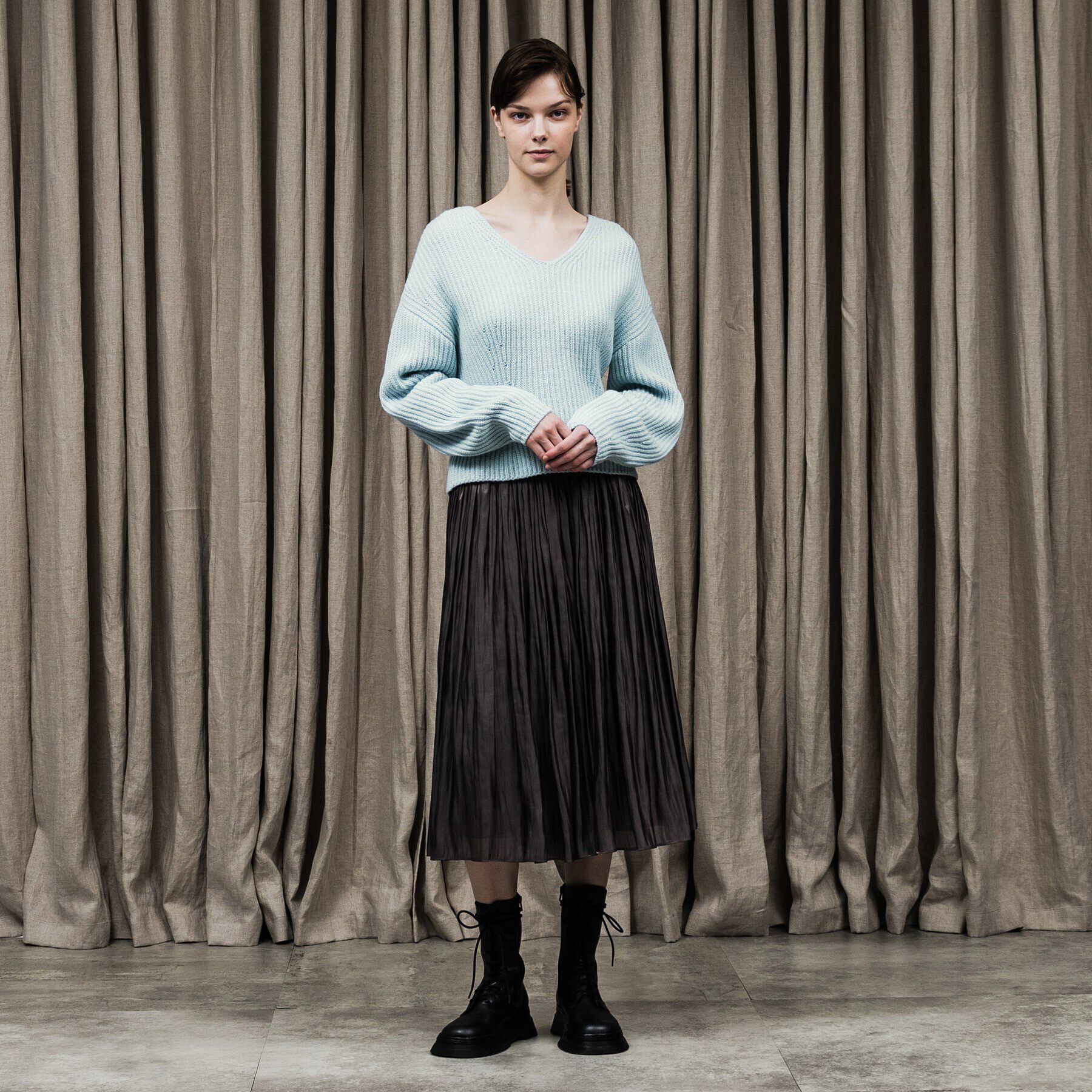 UNTITLED「ウールカシミヤニット＋バラクラバSET」|ニット・セーター|