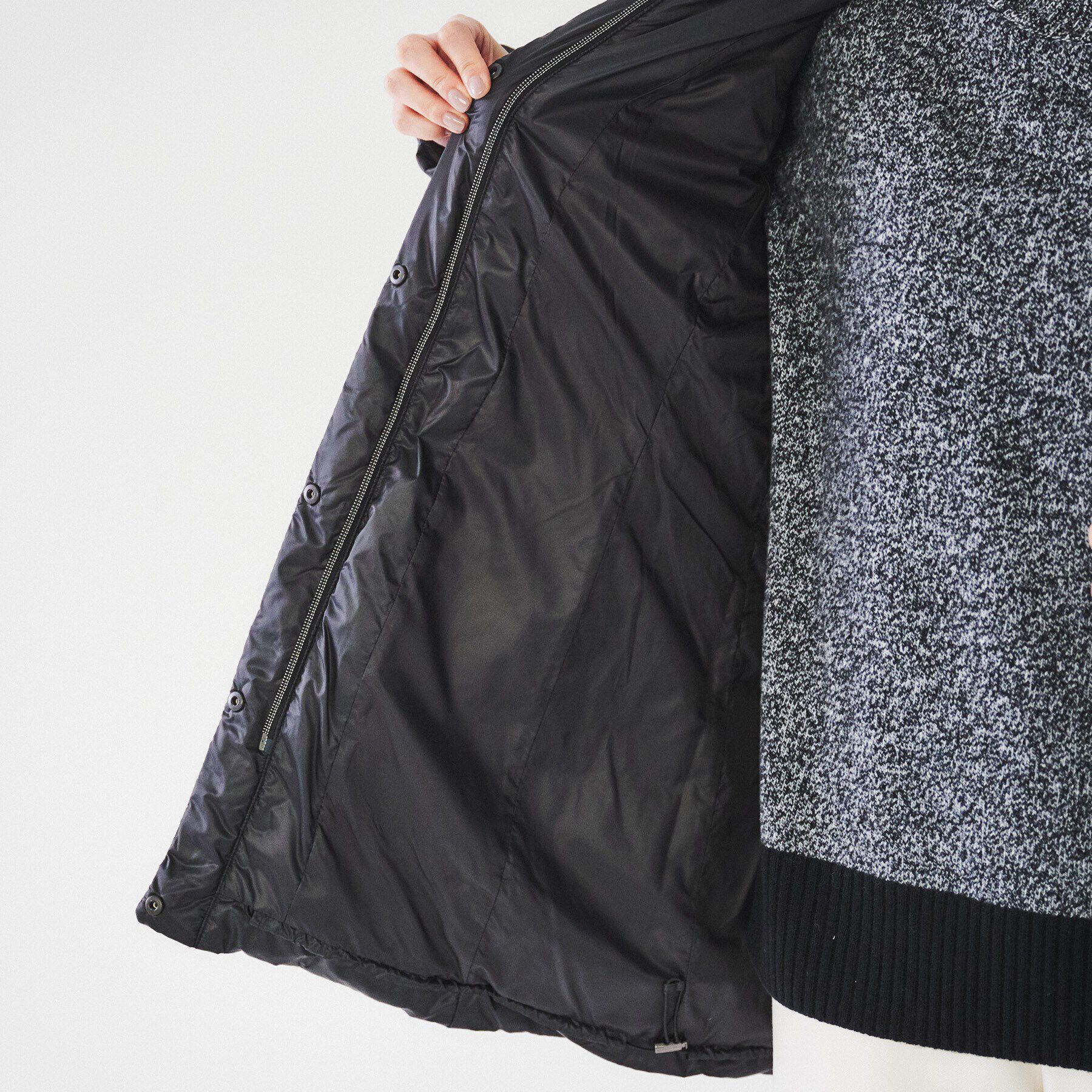 UNTITLED「【撥水/洗える/すっきり】ミディ丈タフタダウンコート」|ダウン|