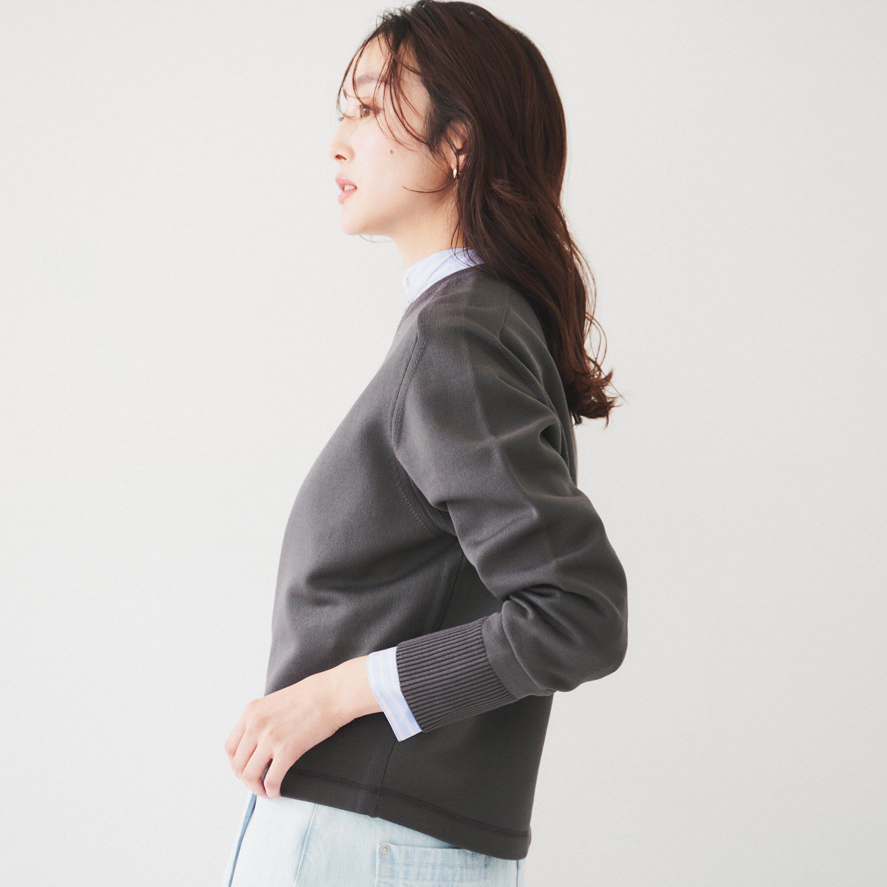 UNTITLED「【オンオフ使える】ドルマンスリーブニット」|ニット・セーター|