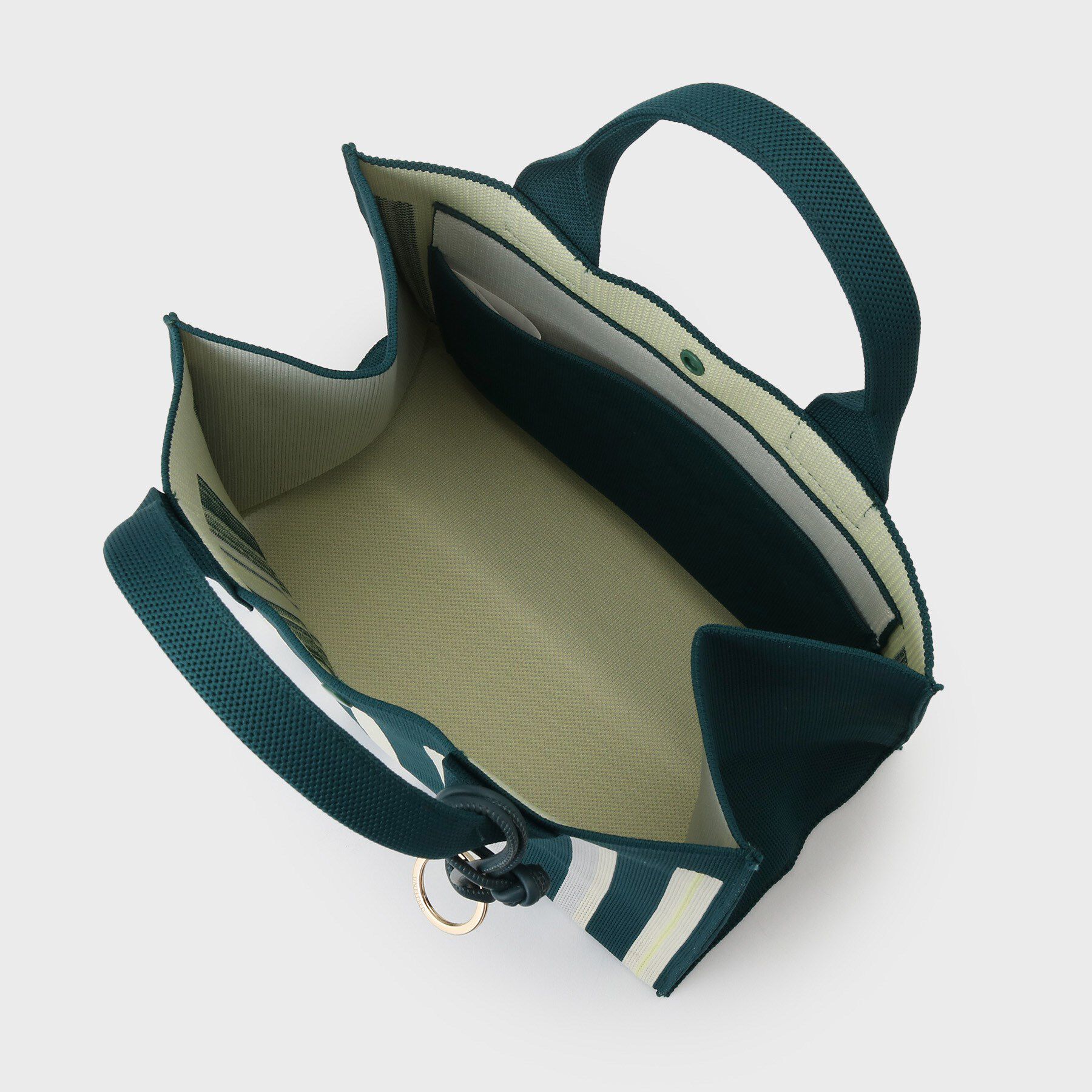 UNTITLED「【手洗い可】マルチストライプニットバッグ」|ハンドバッグ|