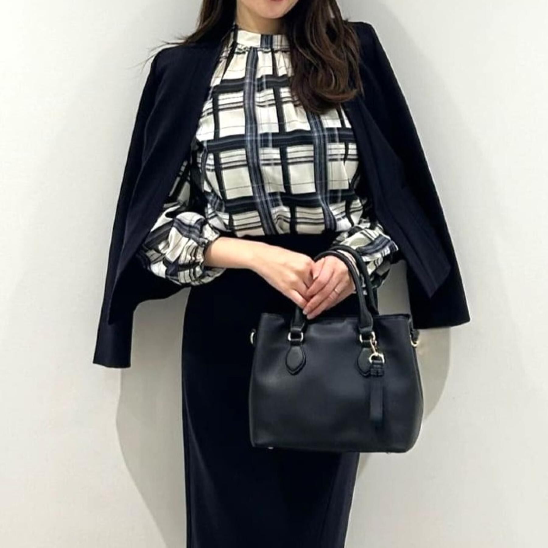 COUP DE CHANCE「【手洗い可／日本製】チェック柄ブラウス」|シャツ・ブラウス|