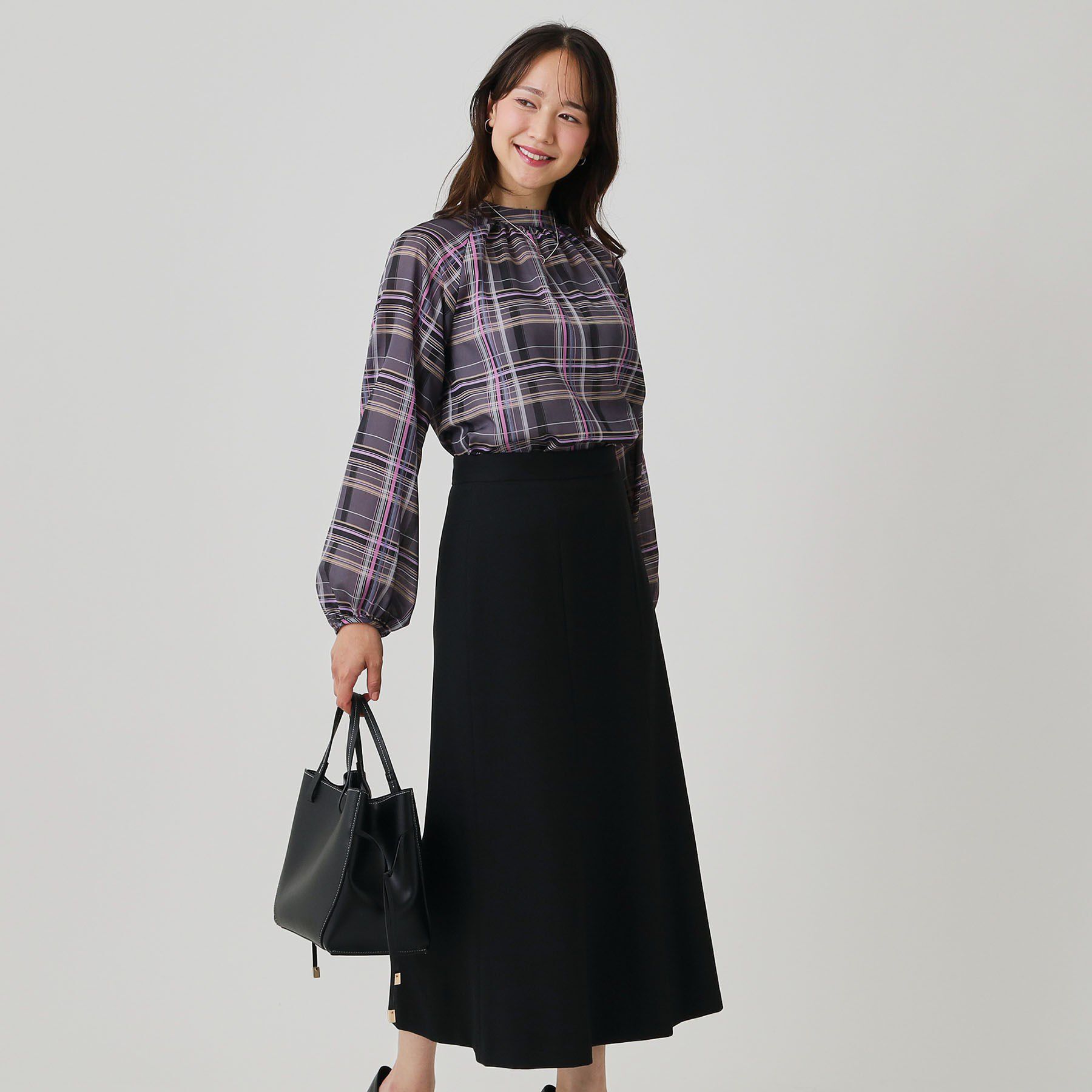 COUP DE CHANCE「【手洗い可／日本製】チェック柄ブラウス」|シャツ・ブラウス|