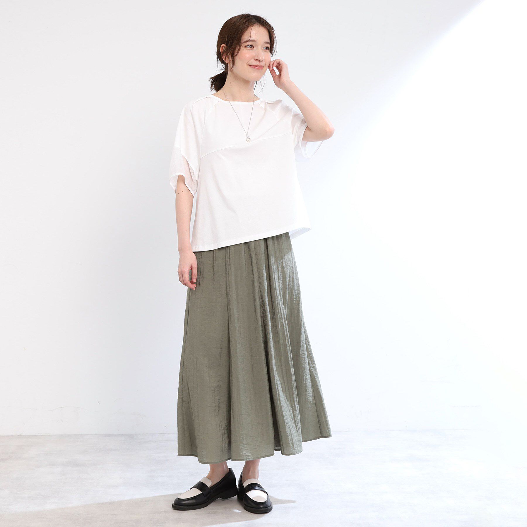 Reflect「【夏SALE／E‐QUALITY／手洗い可】シアーラグランプルオーバー」|Tシャツ・カットソー|