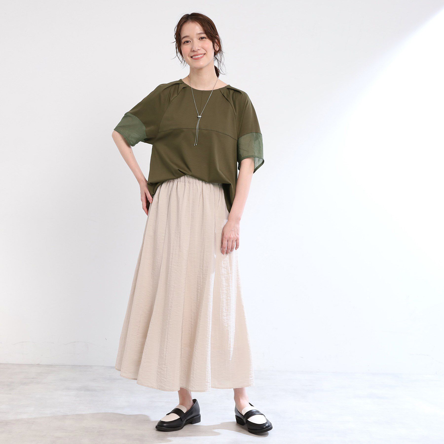 Reflect「【夏SALE／E‐QUALITY／手洗い可】シアーラグランプルオーバー」|Tシャツ・カットソー|