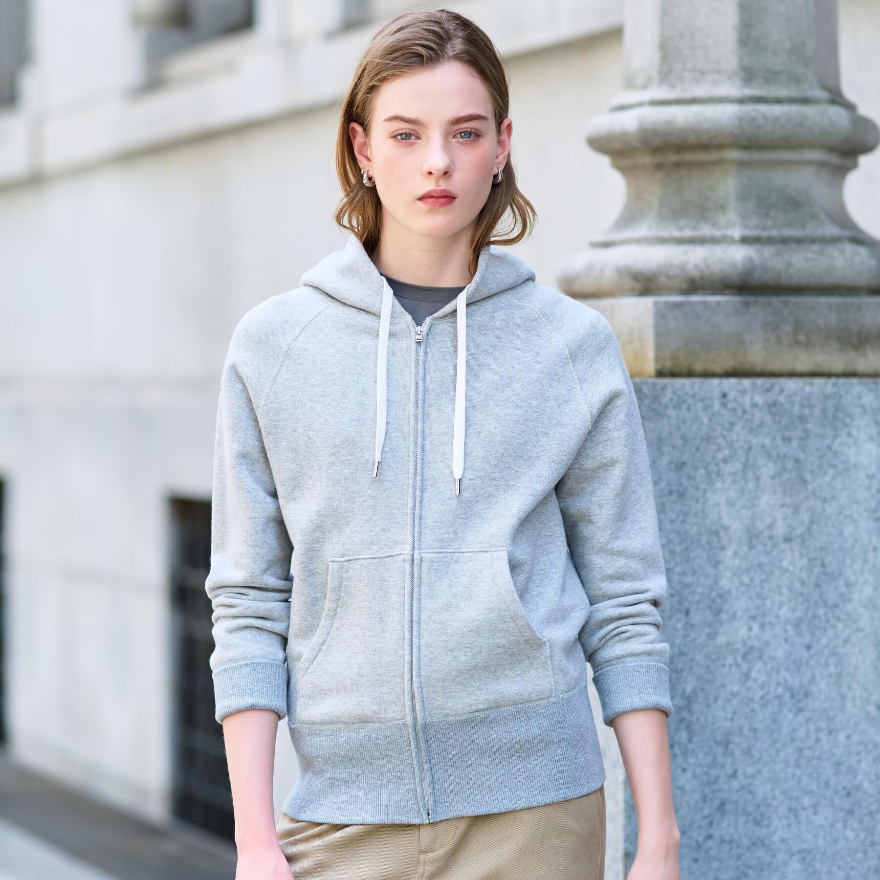 DRESSTERIOR「【NEWカラーあり】ライト裏毛ジップアップパーカ」|パーカー|