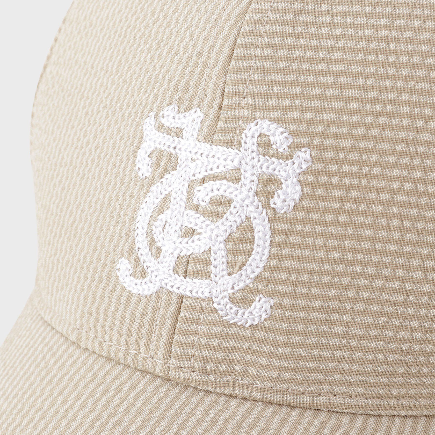 TAKEO KIKUCHI「シアサッカー エンブレム キャップ」|キャップ・キャスケット|