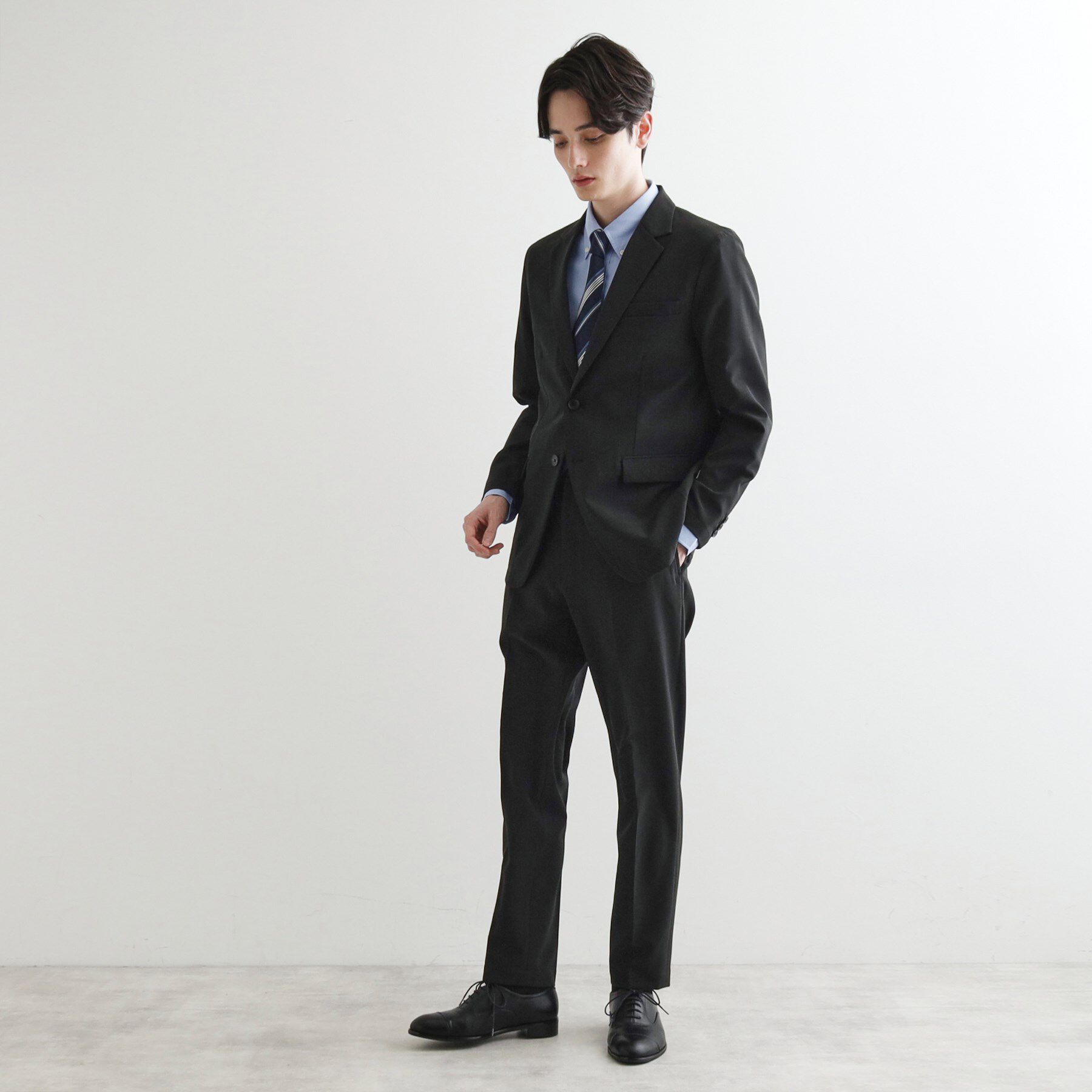 tk.TAKEO KIKUCHI「【WEB限定 マシンウォッシャブル】機能性エアリードライセットアップ/シングルジャケット&テーパード」|スーツ|