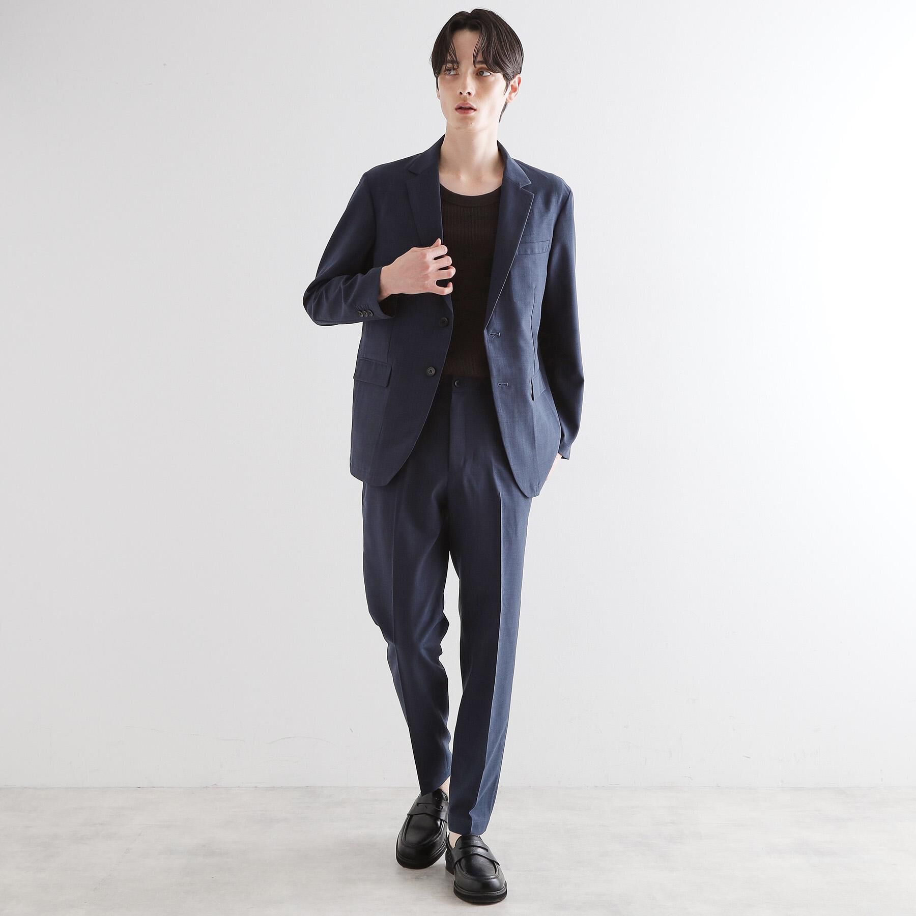 tk.TAKEO KIKUCHI「【WEB限定 マシンウォッシャブル】機能性エアリードライセットアップ/シングルジャケット&テーパード」|スーツ|