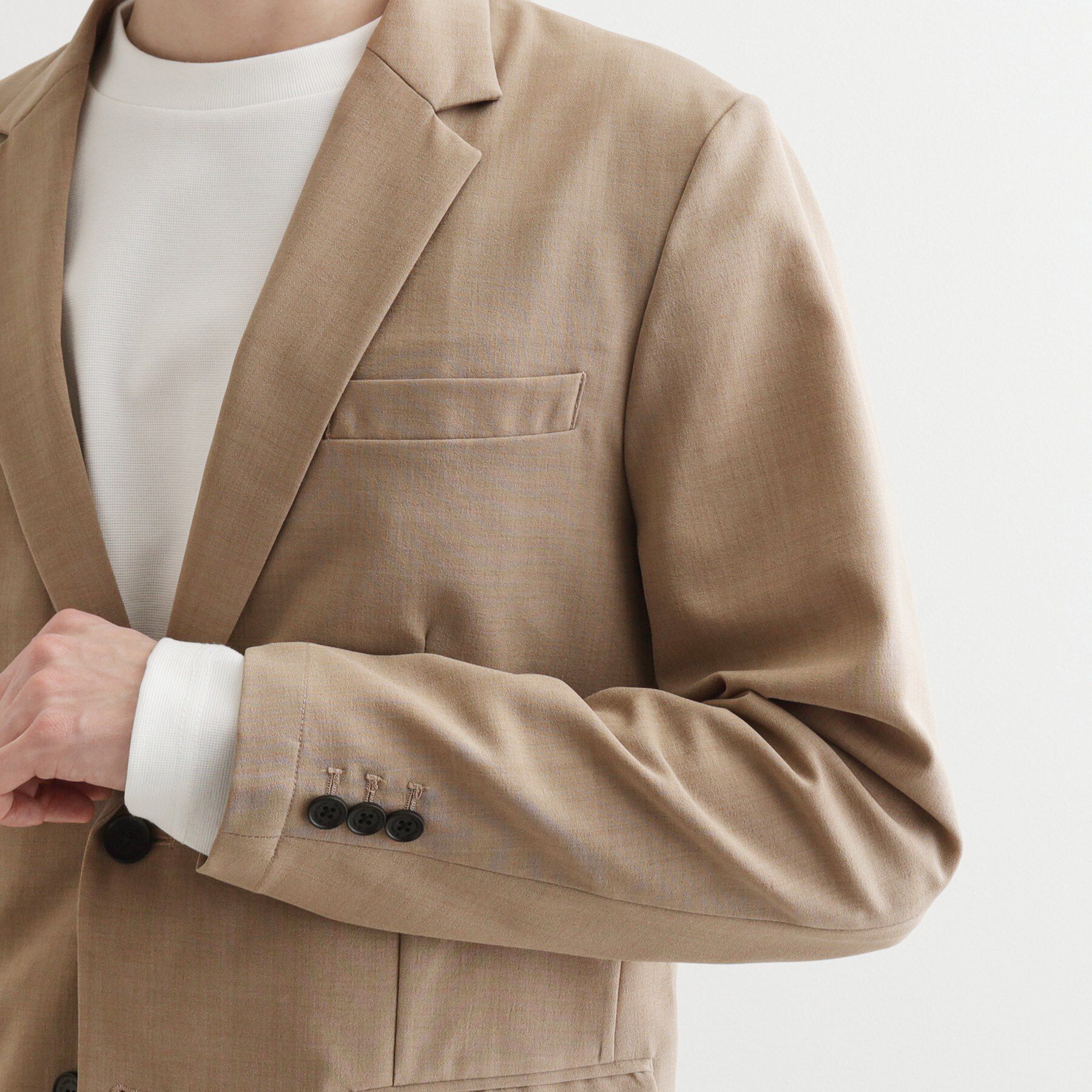 tk.TAKEO KIKUCHI「【WEB限定 マシンウォッシャブル】機能性エアリードライセットアップ/シングルジャケット&テーパード」|スーツ|