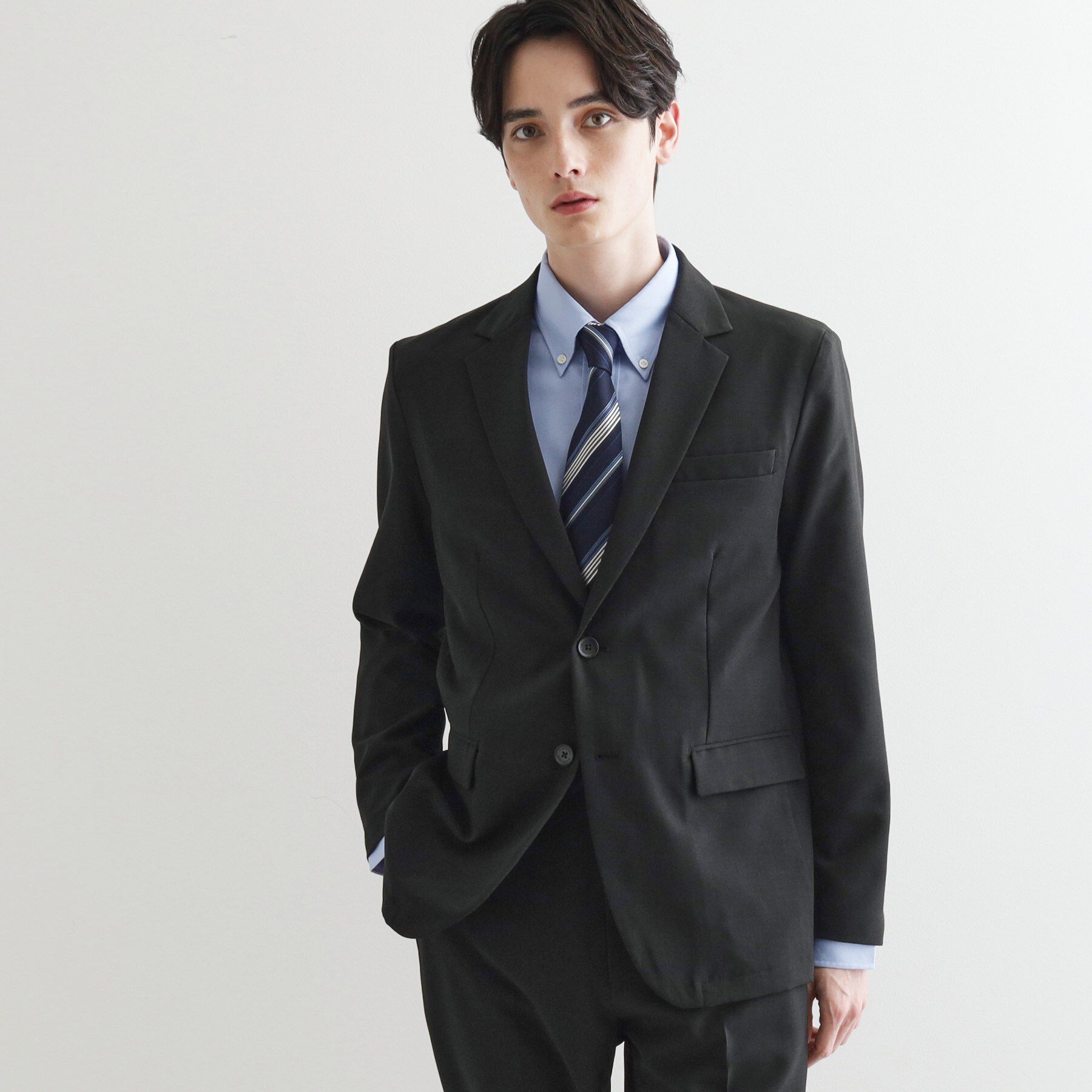 tk.TAKEO KIKUCHI「【WEB限定 マシンウォッシャブル】機能性エアリードライセットアップ/シングルジャケット&テーパード」|スーツ|