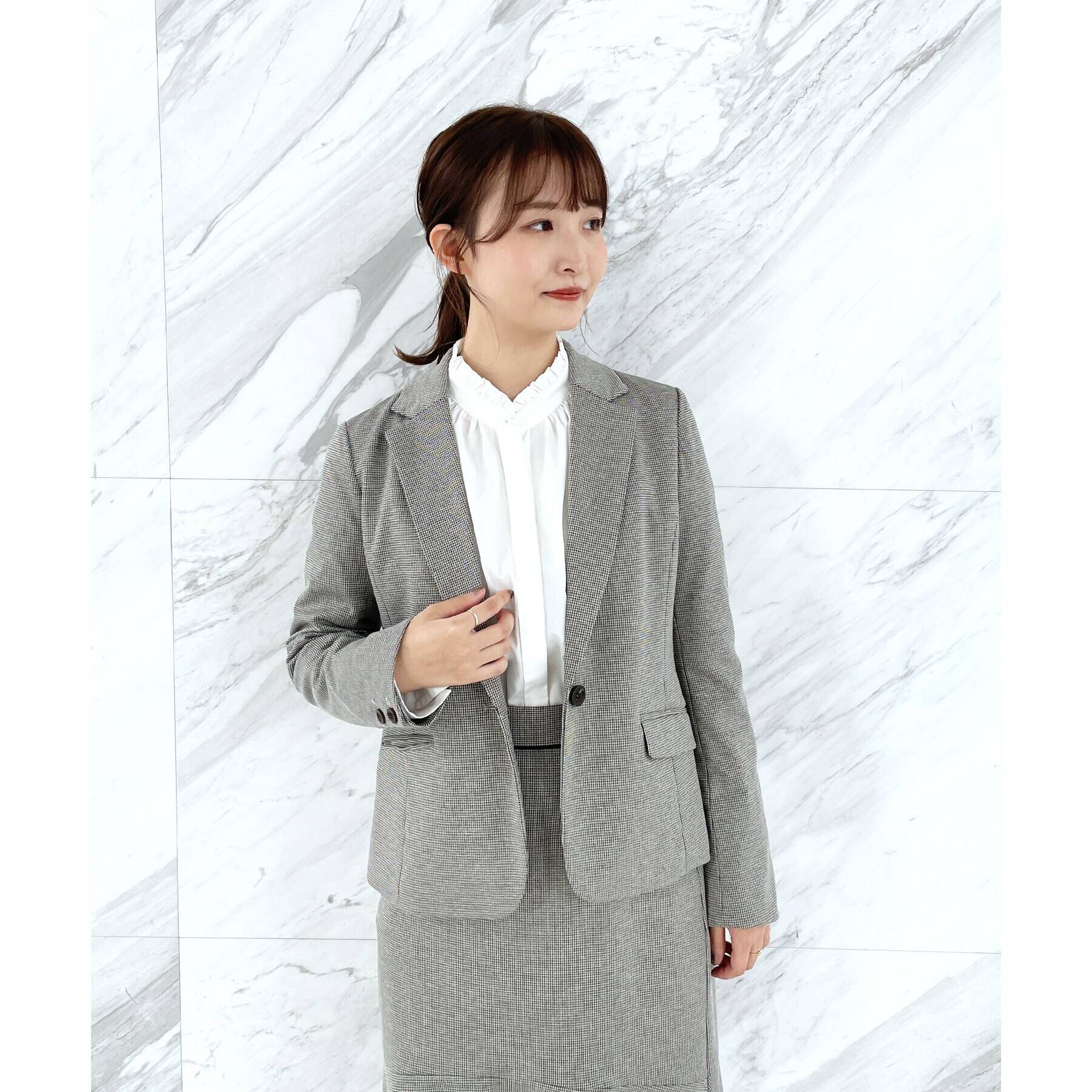 index「セットアップ対応　DELEGANT ポンチジャケット【WEB限定サイズ/洗える】」|テーラードジャケット|