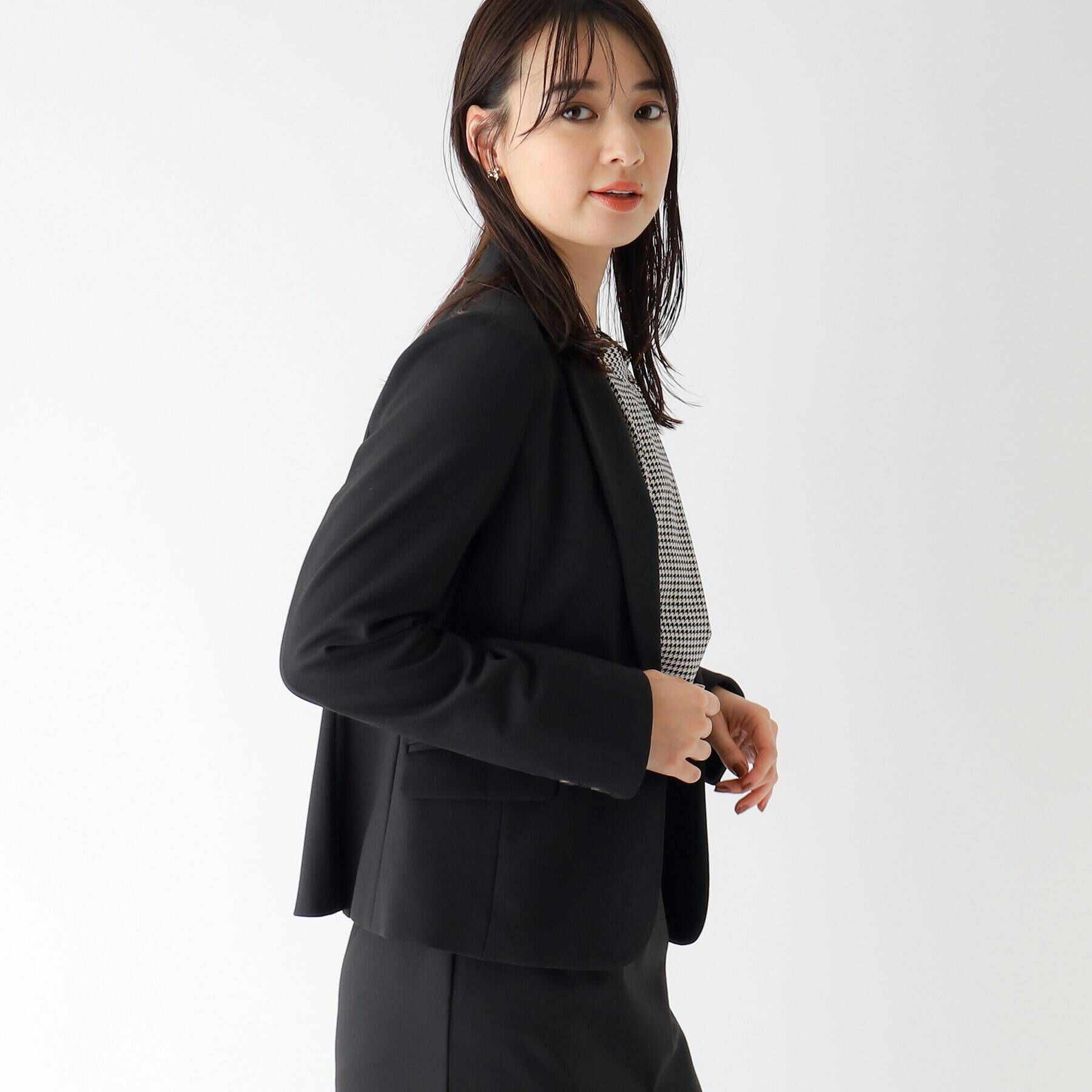 index「セットアップ対応　DELEGANT ポンチジャケット【WEB限定サイズ/洗える】」|テーラードジャケット|