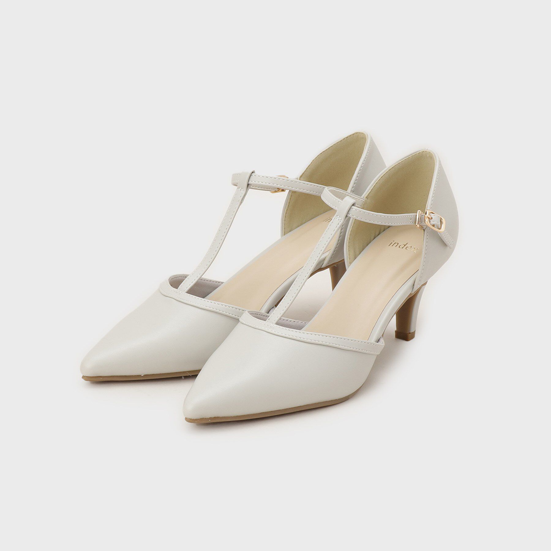 index「Tストラップパンプス」|パンプス|グレー(012)