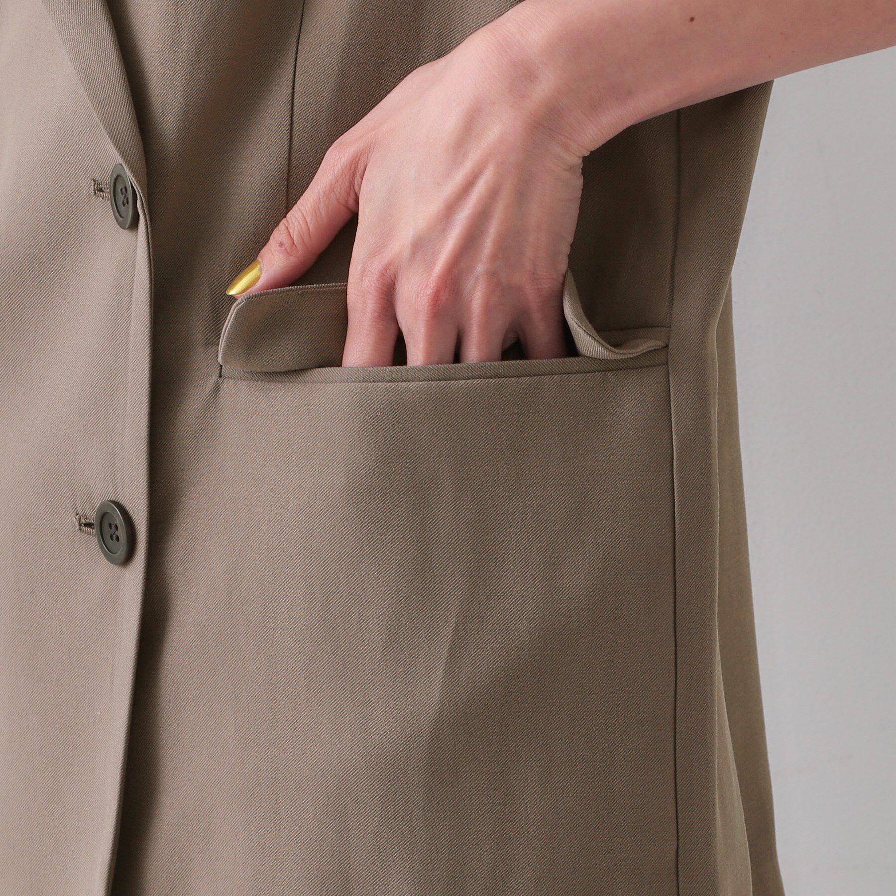 OPAQUE.CLIP「《美人百花掲載》テーラードジレ/セットアップ対応【洗える】」|ベスト・ジレ|