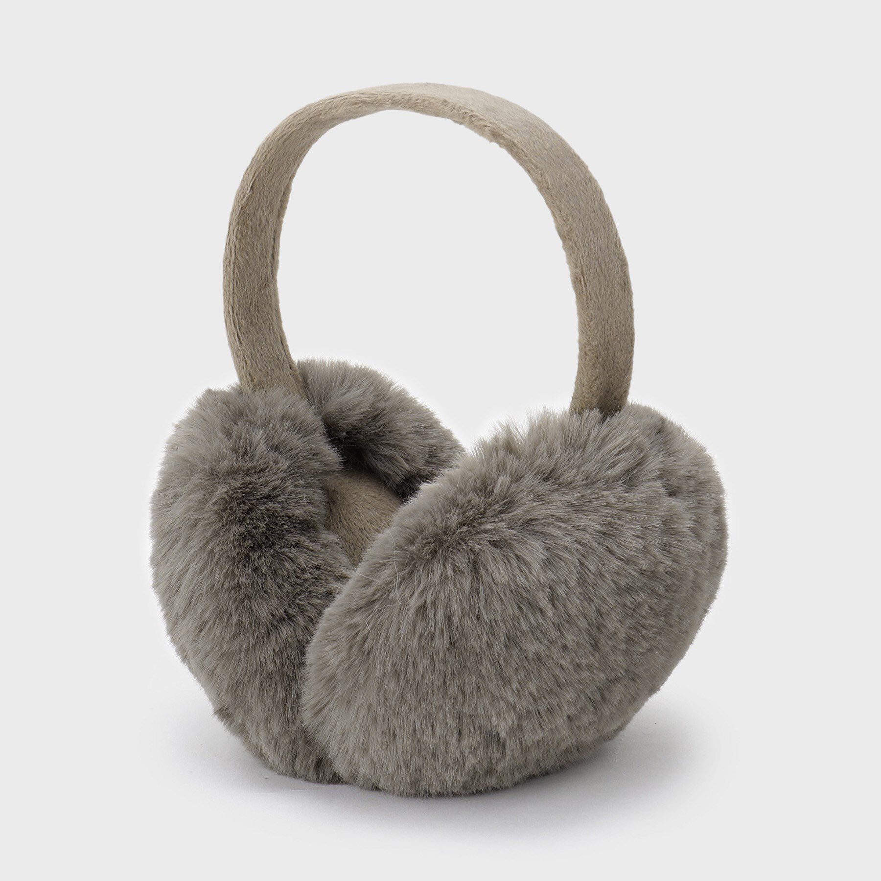 OPAQUE.CLIP「【折りたたみ可能】コンパクトフェイクファーイヤーマフラー」|イヤーマフ|モカブラウン(042