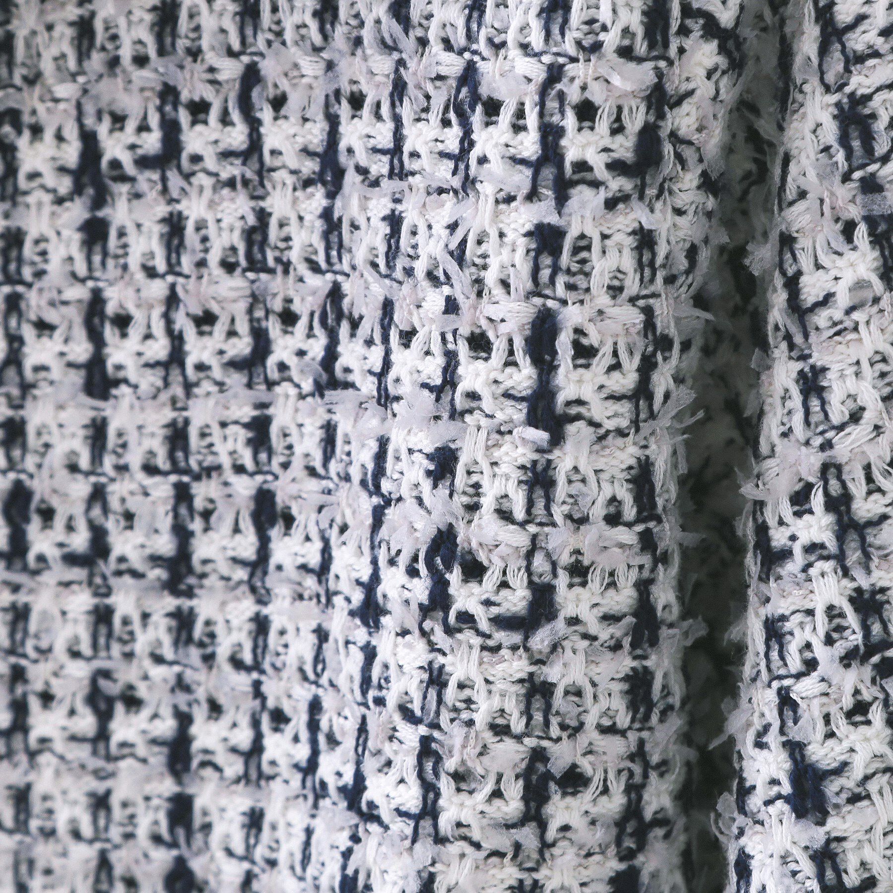 OPAQUE.CLIP「ツイードライクZIPニットカーディガン」|カーディガン|