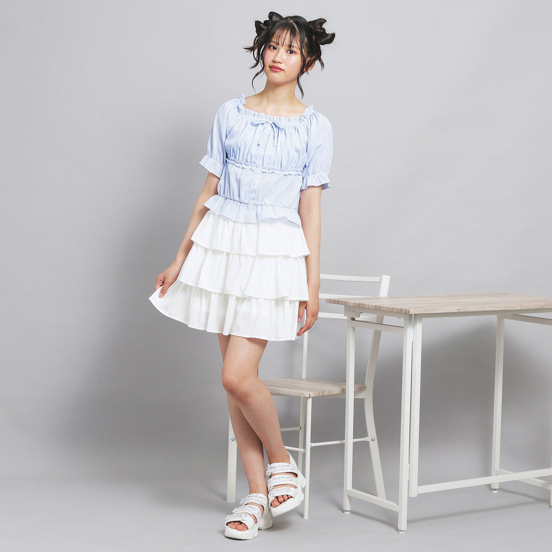 PINK-latte「オフショル2WAYブラウス」|シャツ・ブラウス|