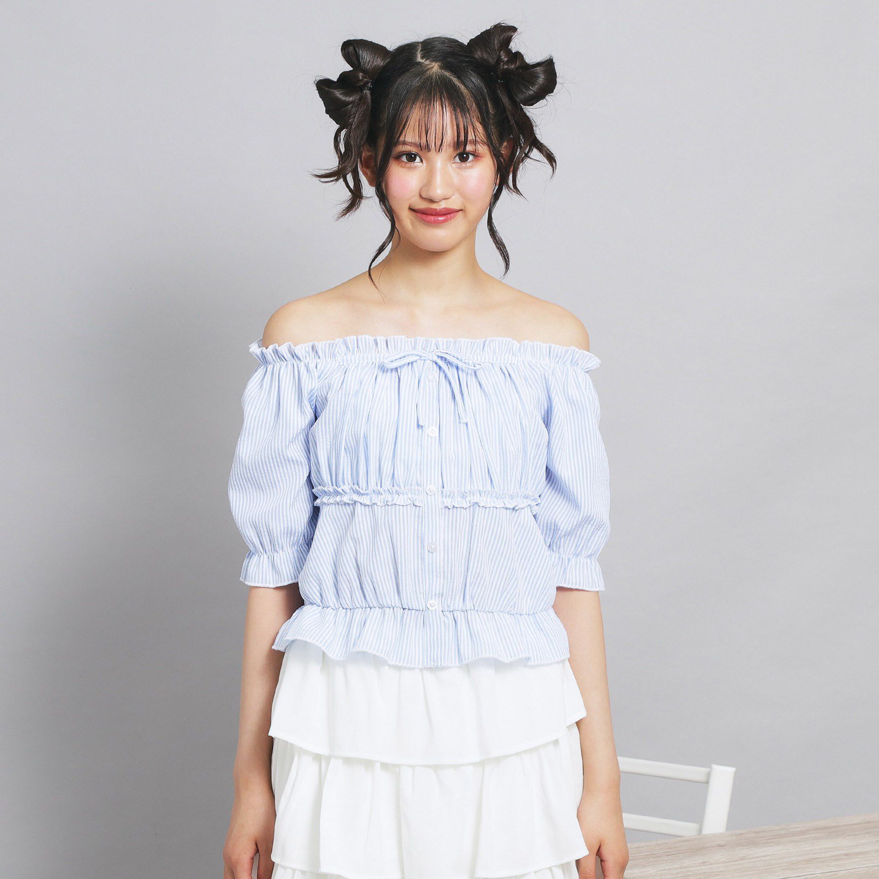 PINK-latte「オフショル2WAYブラウス」|シャツ・ブラウス|