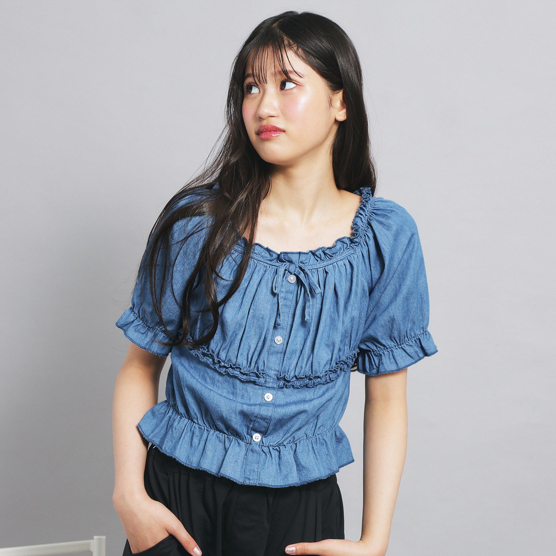 PINK-latte「オフショル2WAYブラウス」|シャツ・ブラウス|