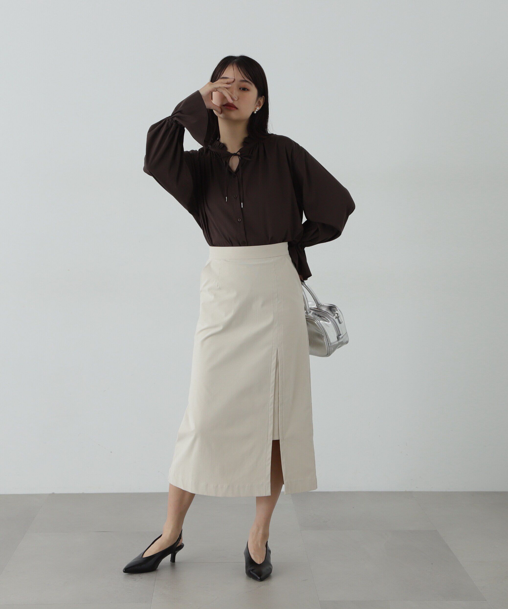  「コーデュロイスリットスカート《S Size Line》」|スカート|