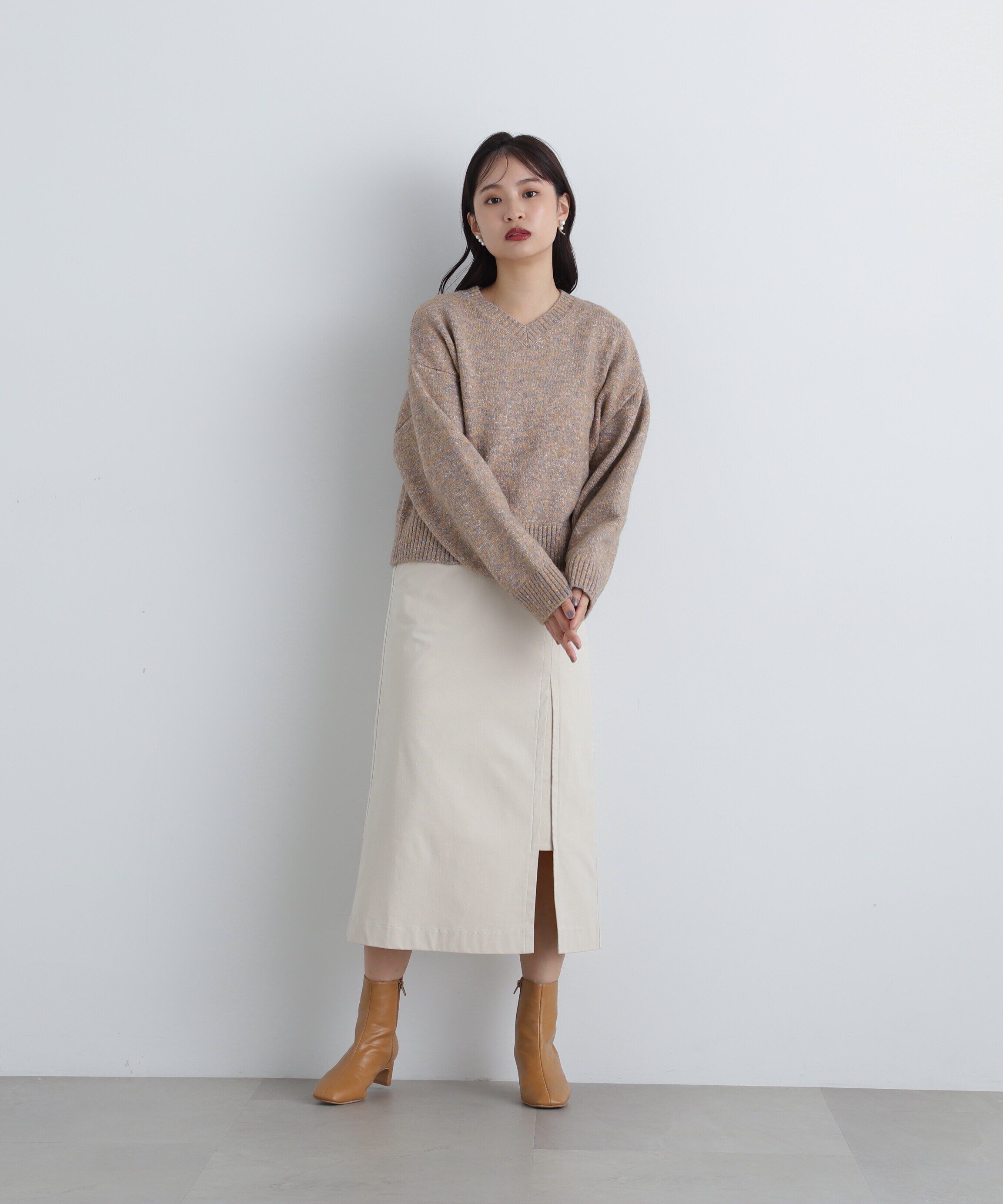  「コーデュロイスリットスカート《S Size Line》」|スカート|