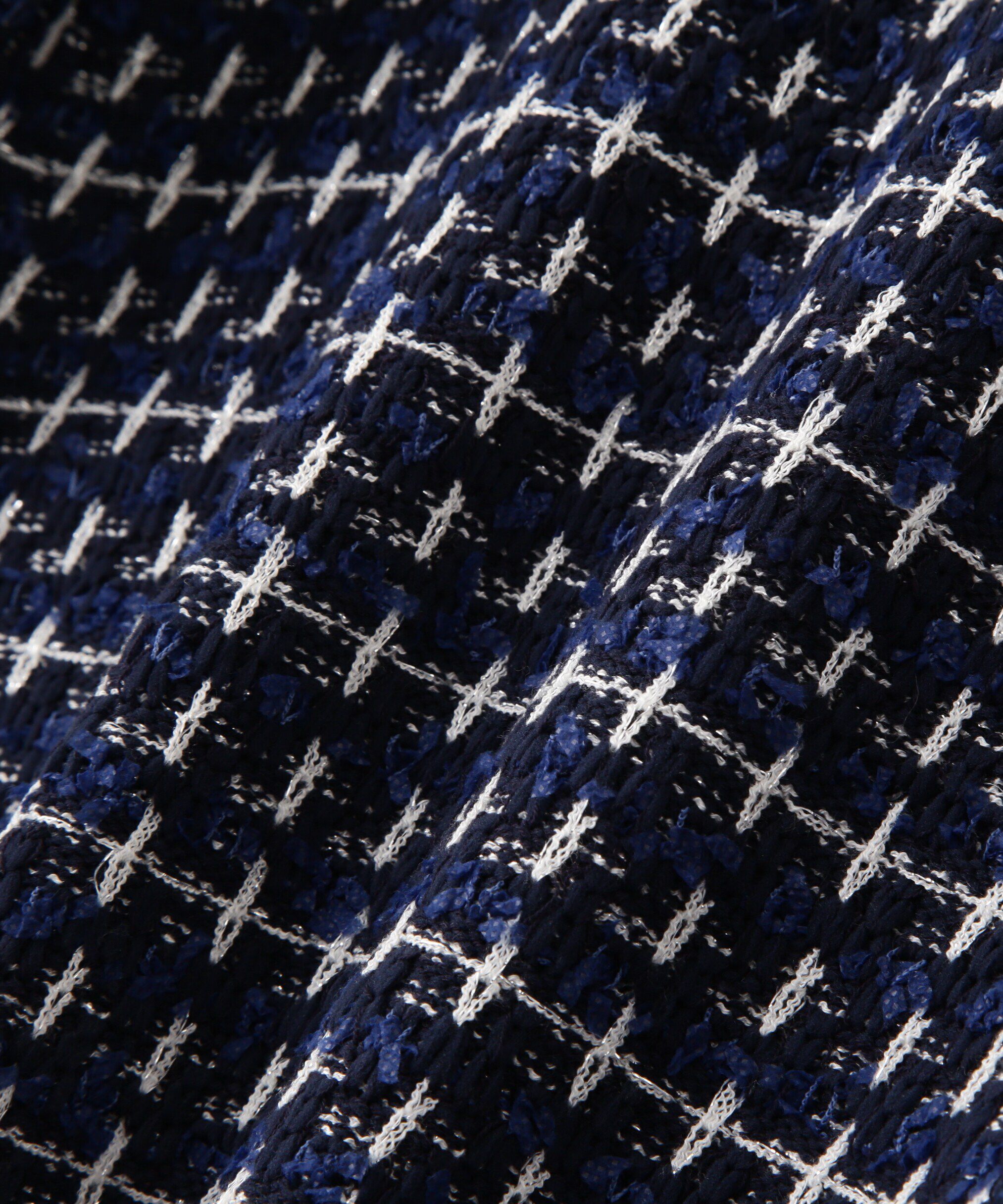  「ツイードライクロングニットブルゾン」|ニット・セーター|