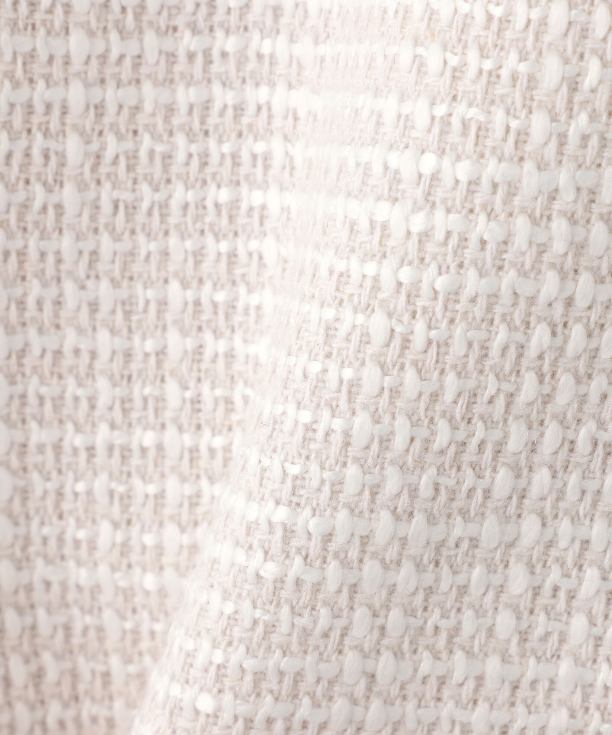  「パイピングノーカラーツイードブルゾン」|ブルゾン・スタジャン|