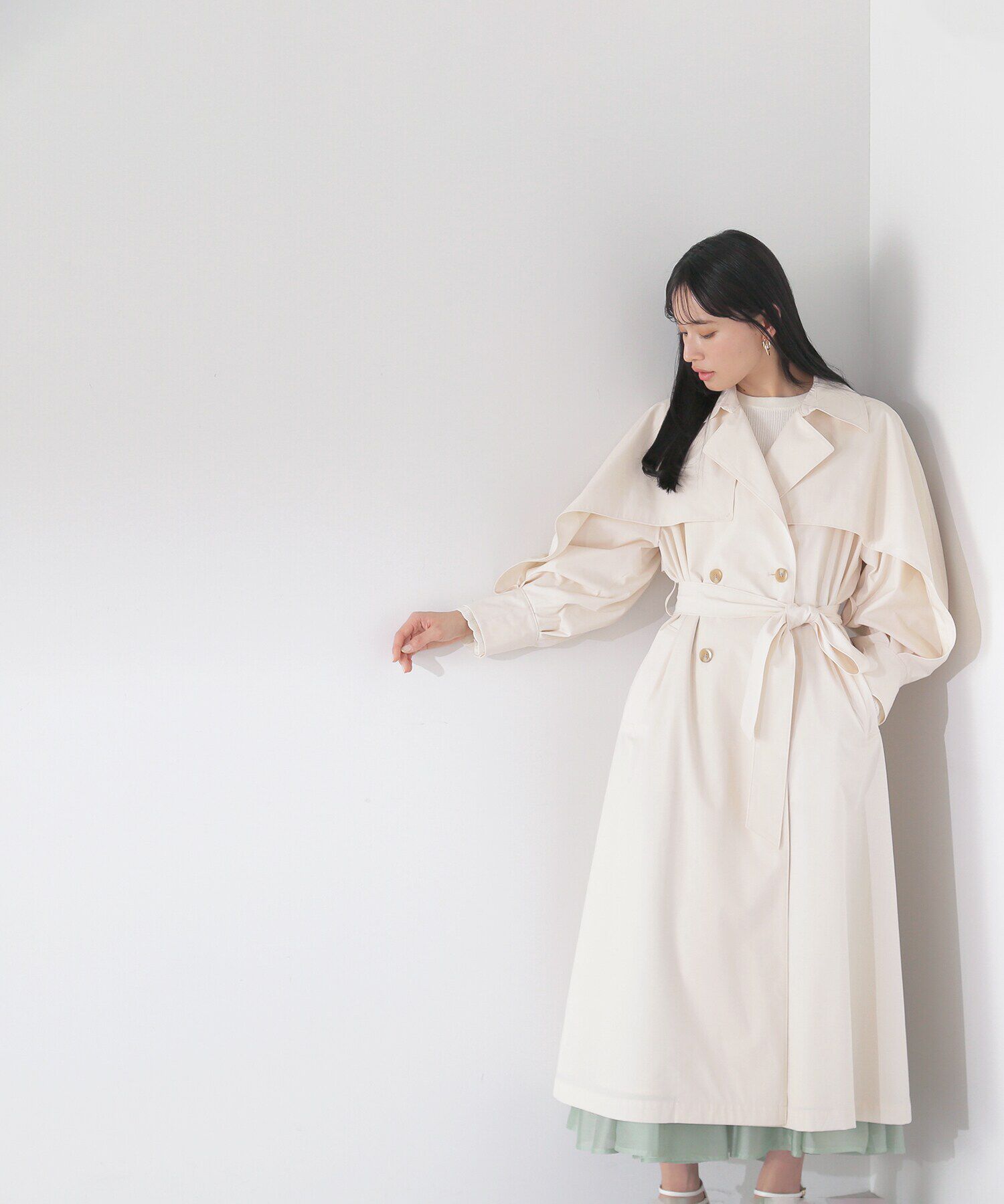  「レイヤースリーブトレンチコート」|その他|