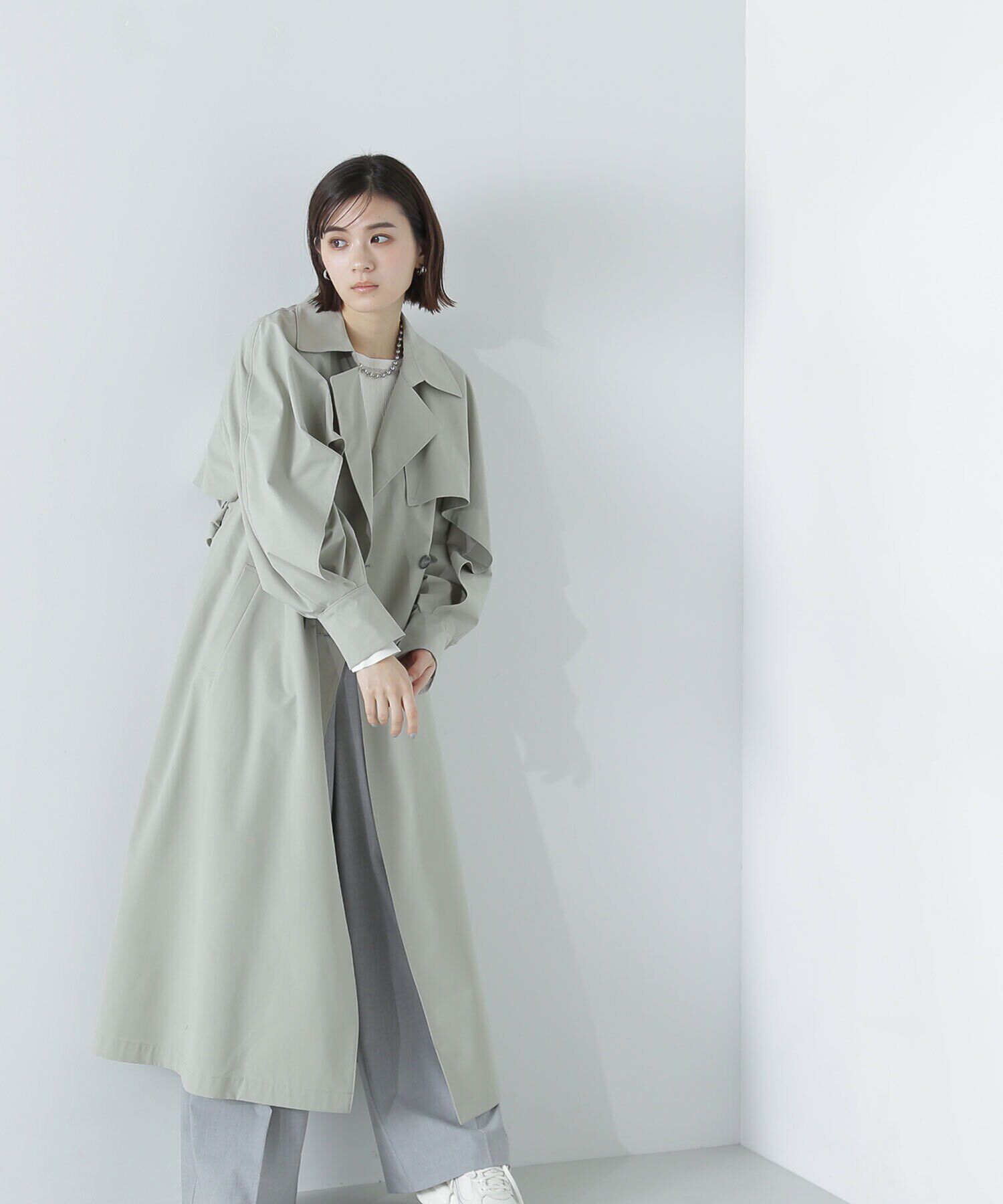  「レイヤースリーブトレンチコート」|その他|