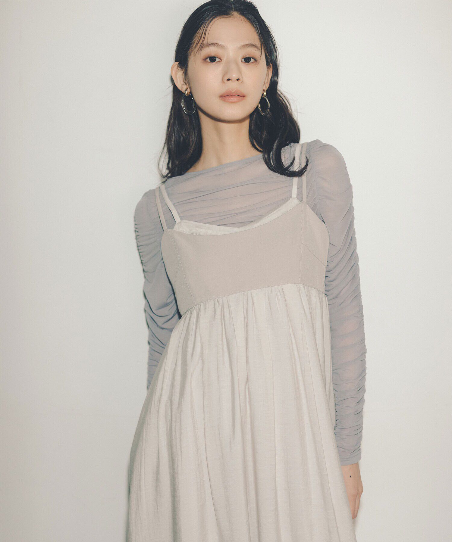  「シャーリングシアートップス」|Tシャツ・カットソー|ブルーグレー