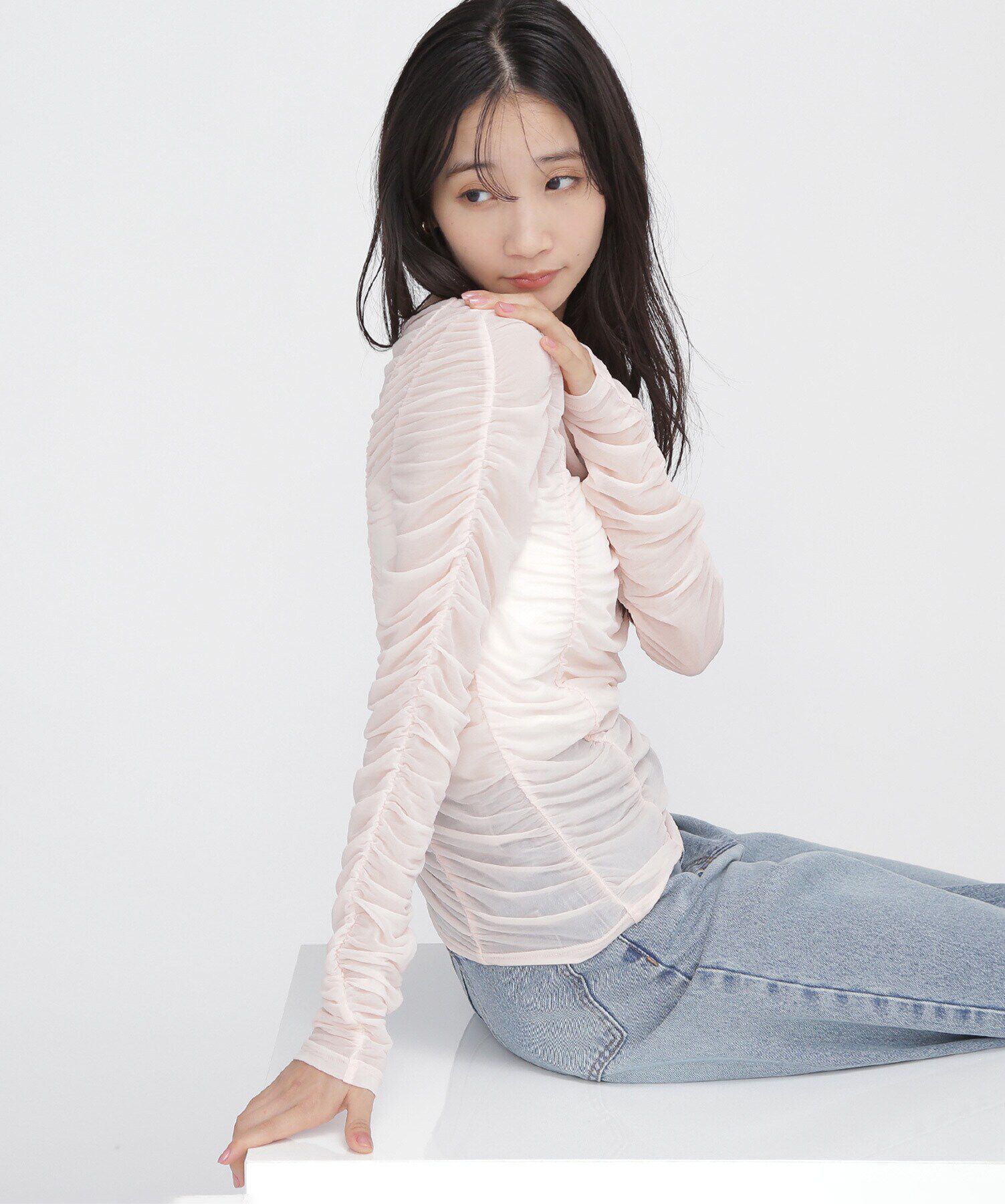  「シャーリングシアートップス」|Tシャツ・カットソー|