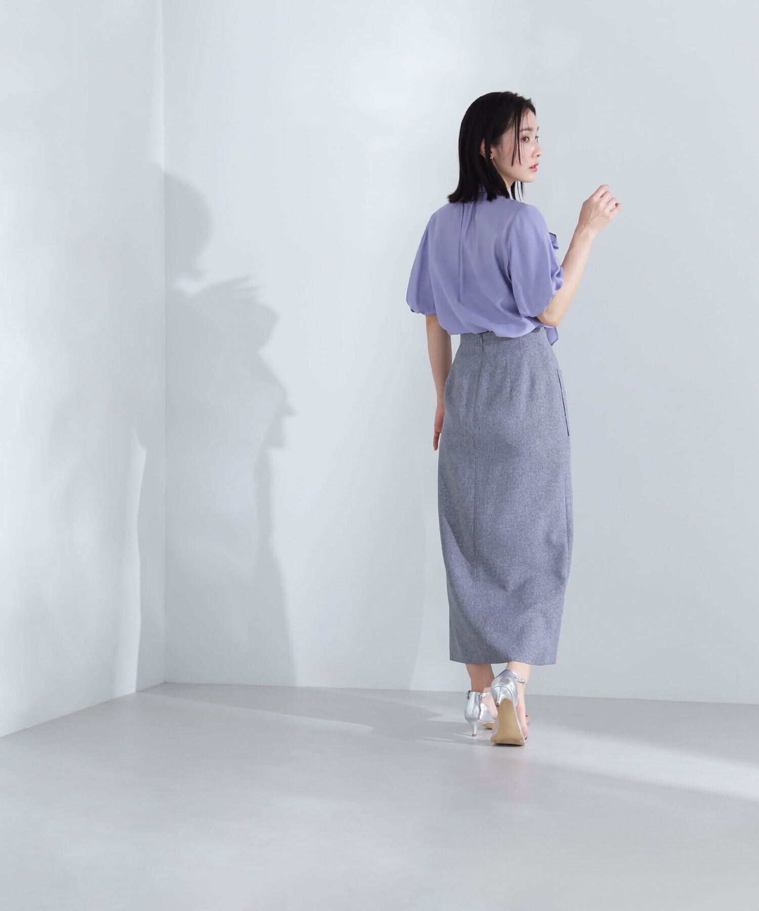  「アウトポケットナロースカート」|スカート|