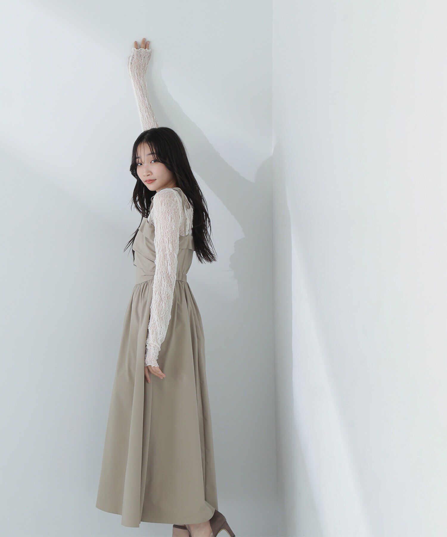  「ソフトシアーレースカットソー」|Tシャツ・カットソー|