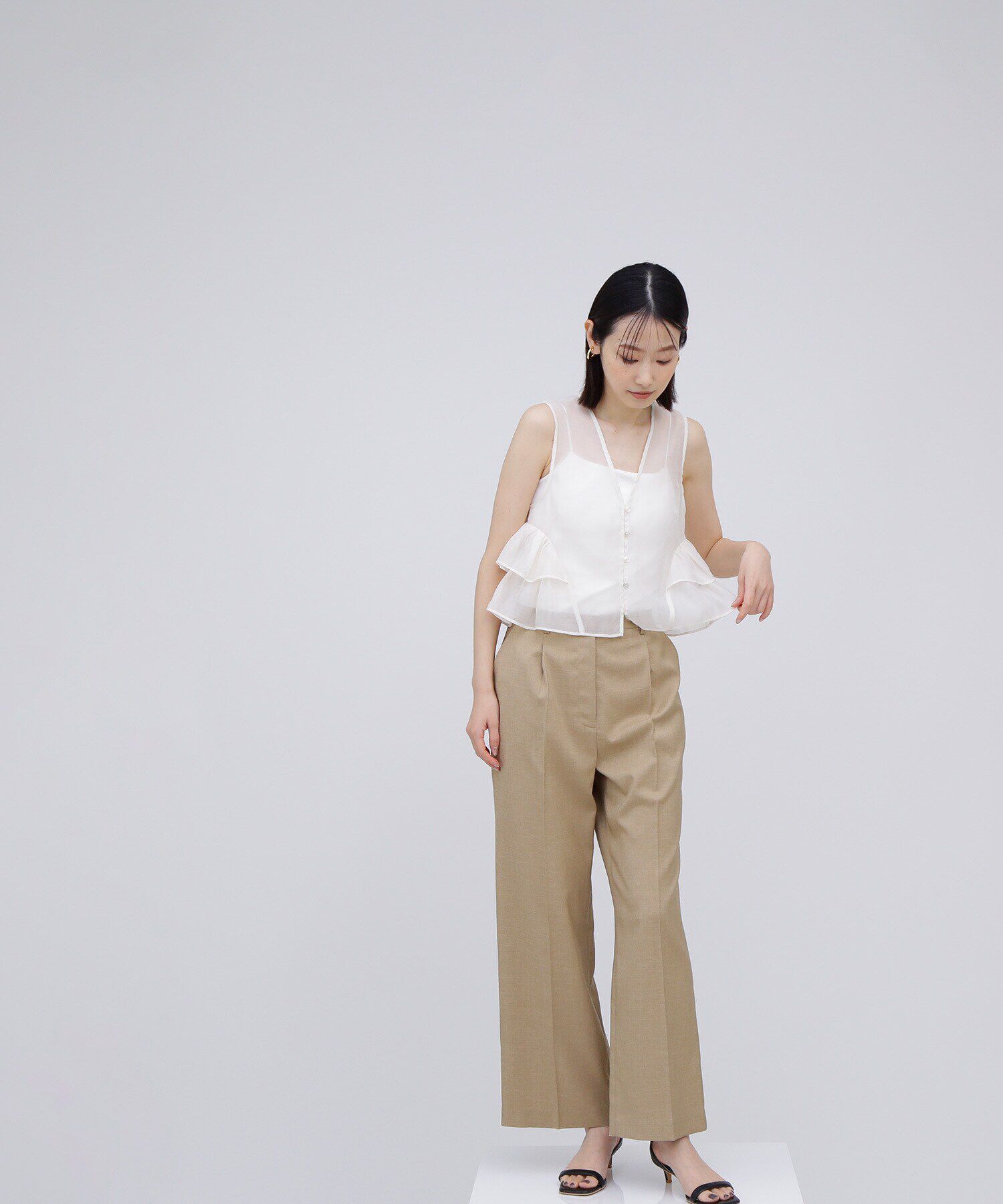  「シアーティアードフリルブラウス」|シャツ・ブラウス|