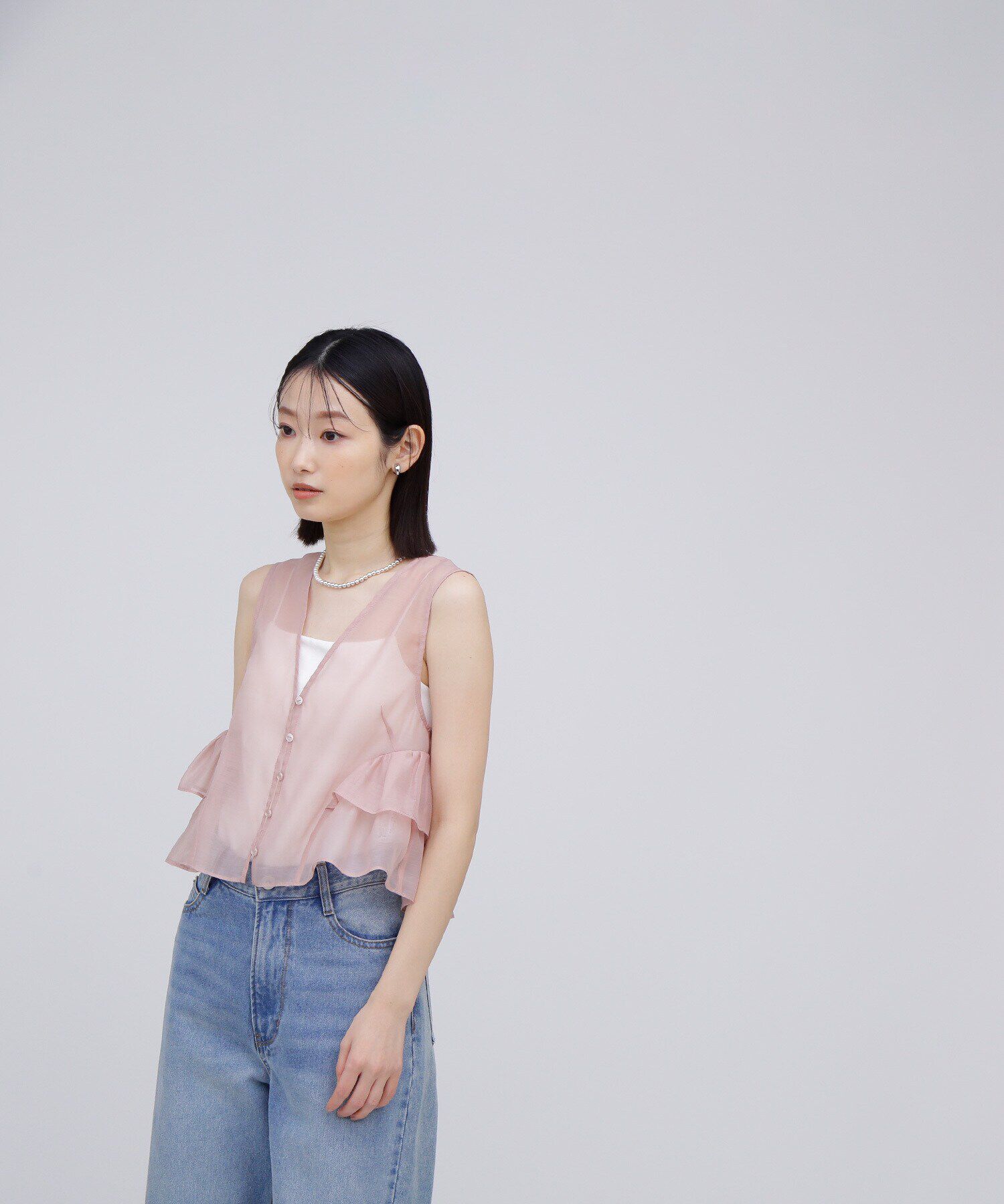  「シアーティアードフリルブラウス」|シャツ・ブラウス|