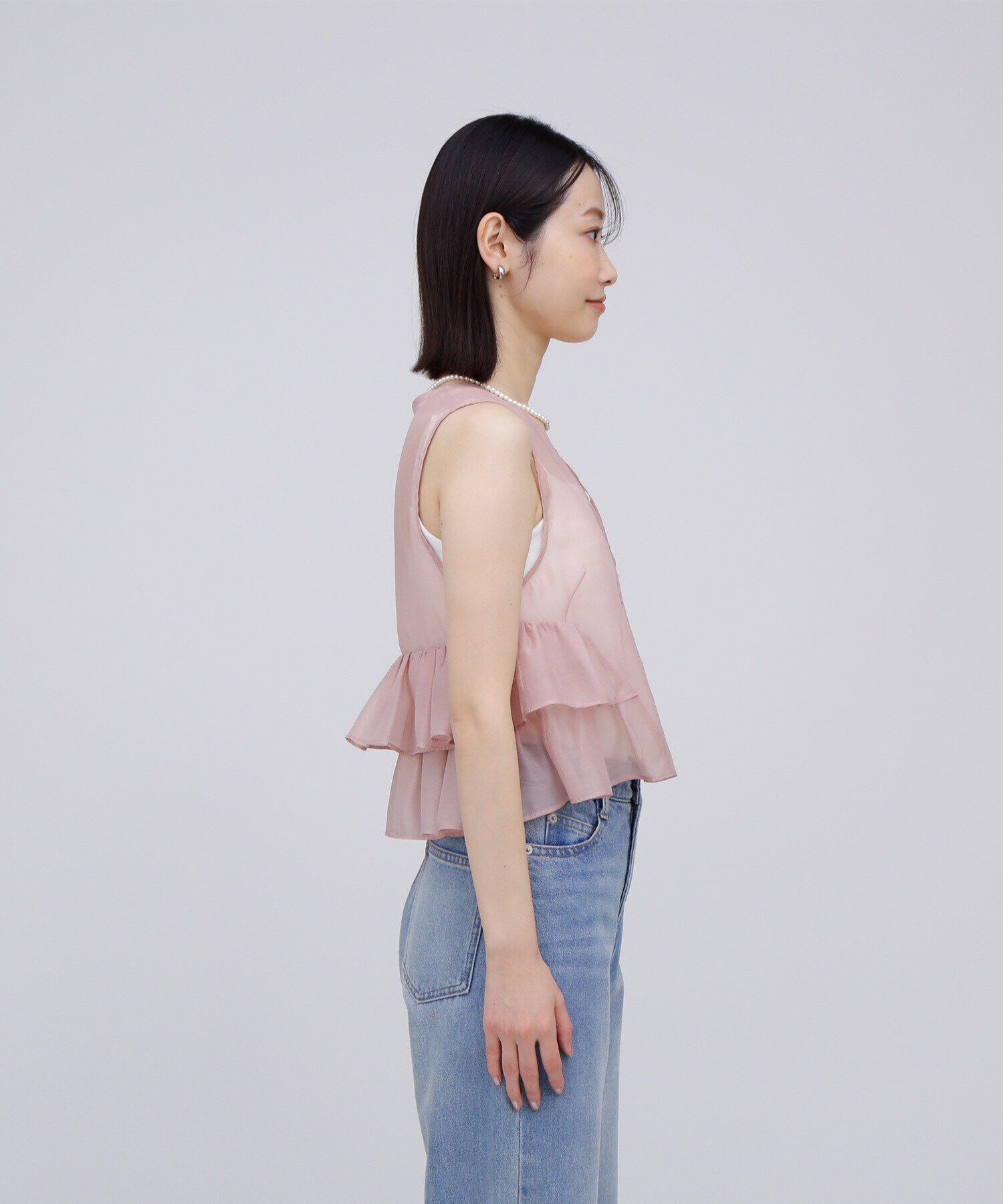  「シアーティアードフリルブラウス」|シャツ・ブラウス|