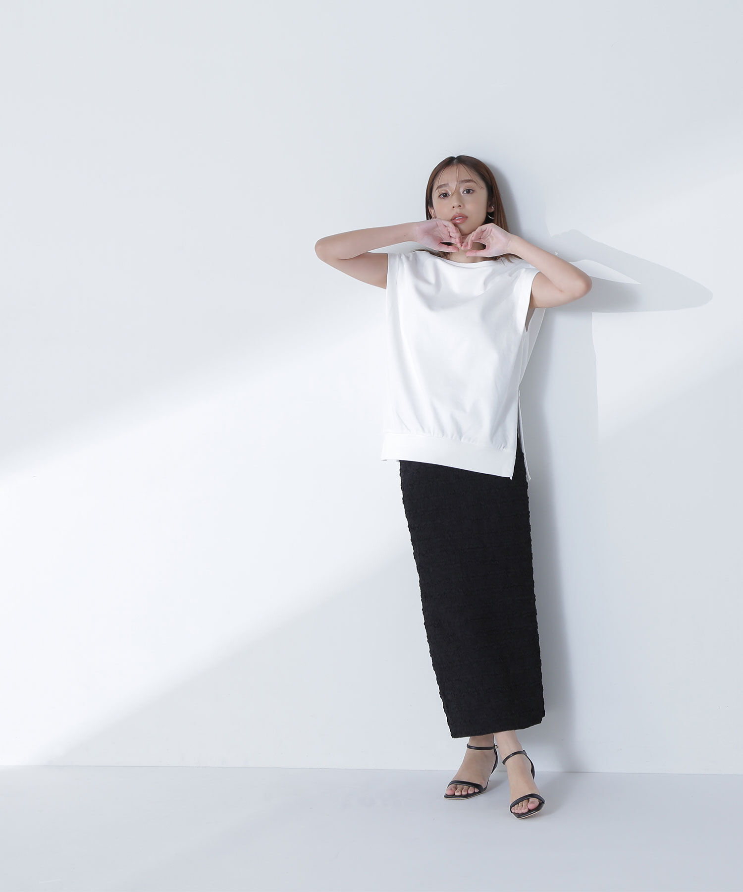  「ふくれジャガードタイトスカート」|スカート|