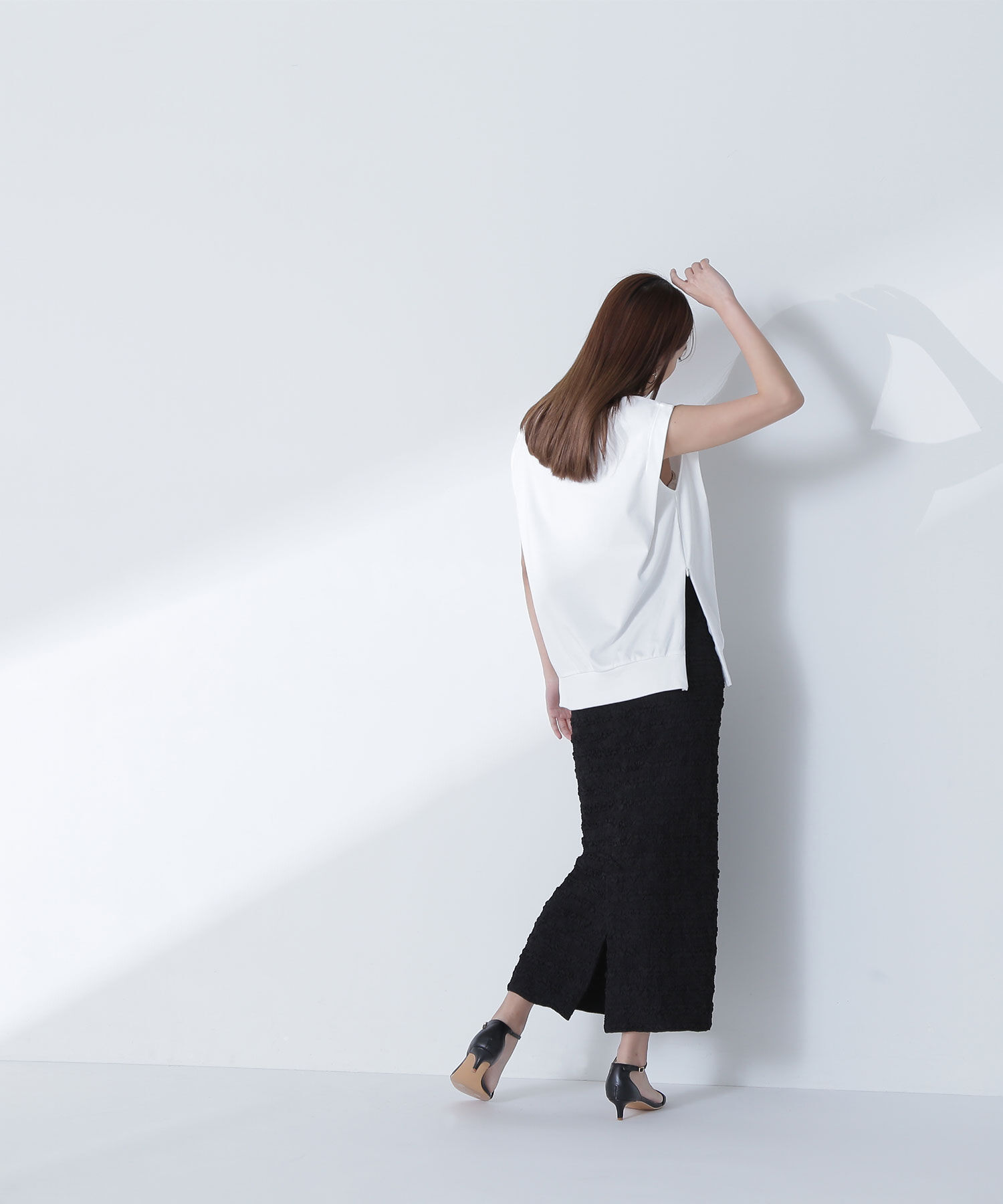  「ふくれジャガードタイトスカート」|スカート|