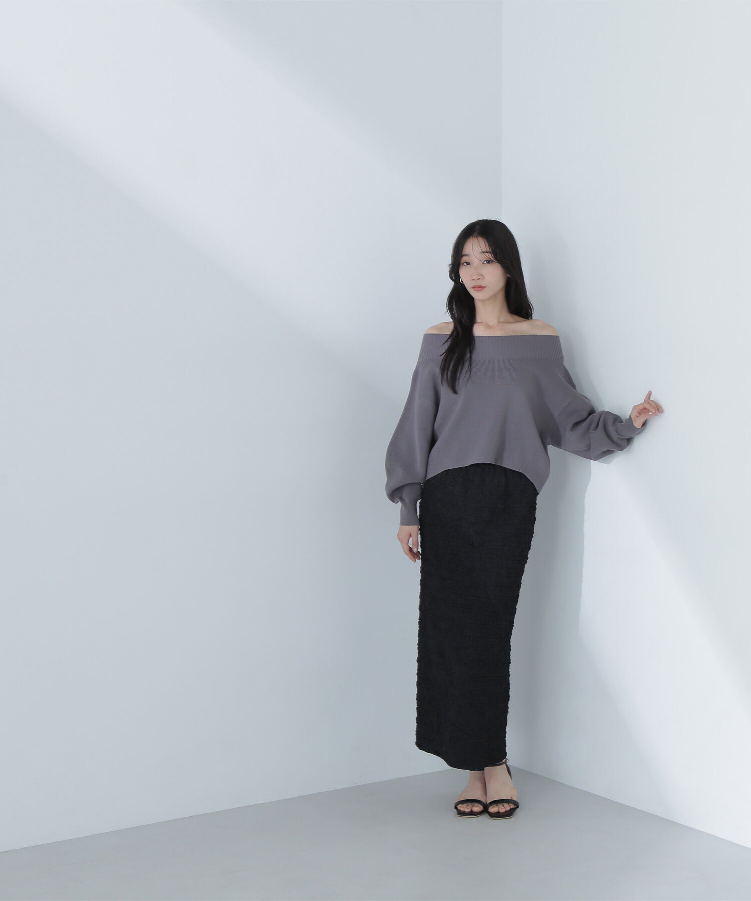  「ふくれジャガードタイトスカート」|スカート|