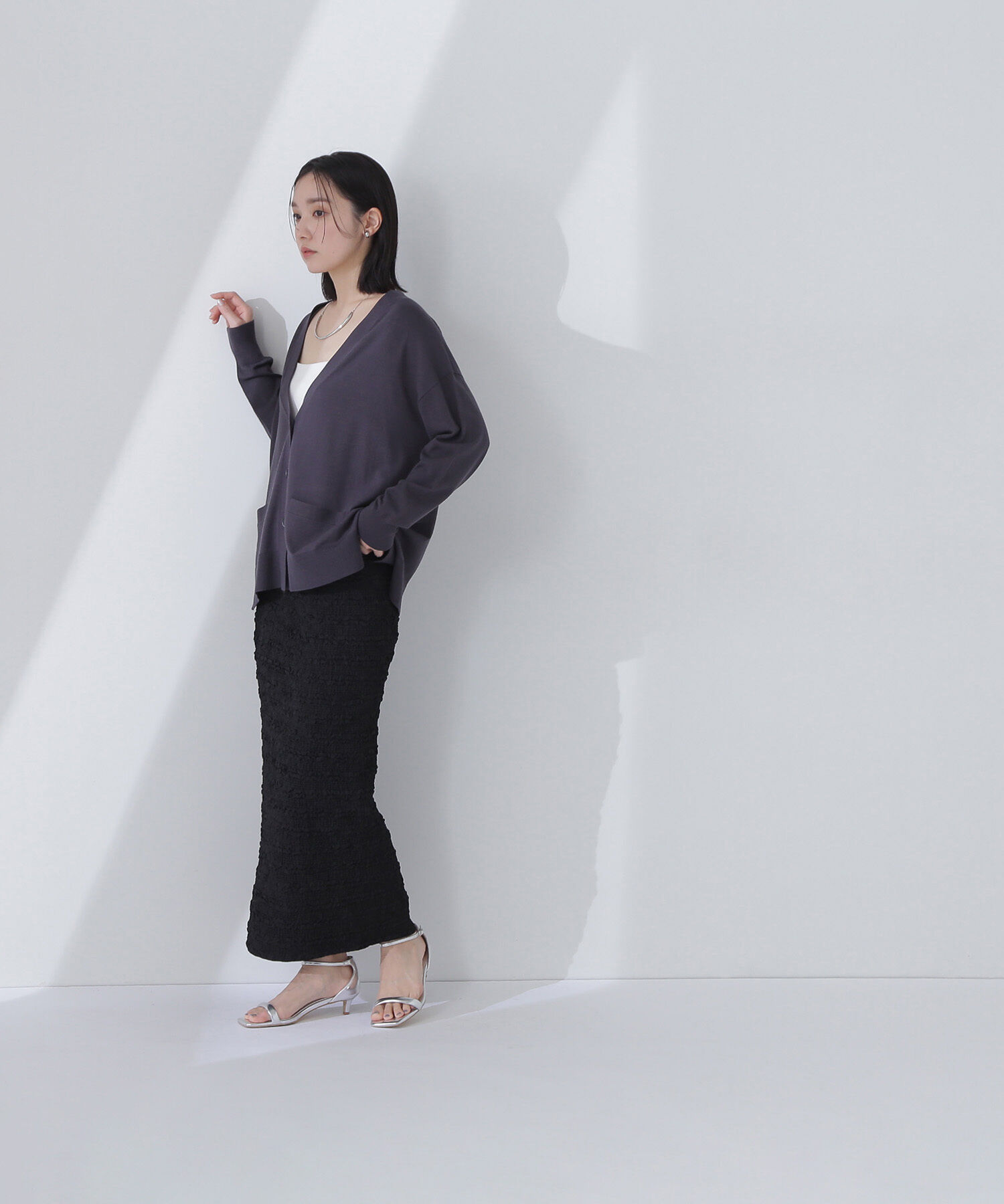  「ふくれジャガードタイトスカート」|スカート|