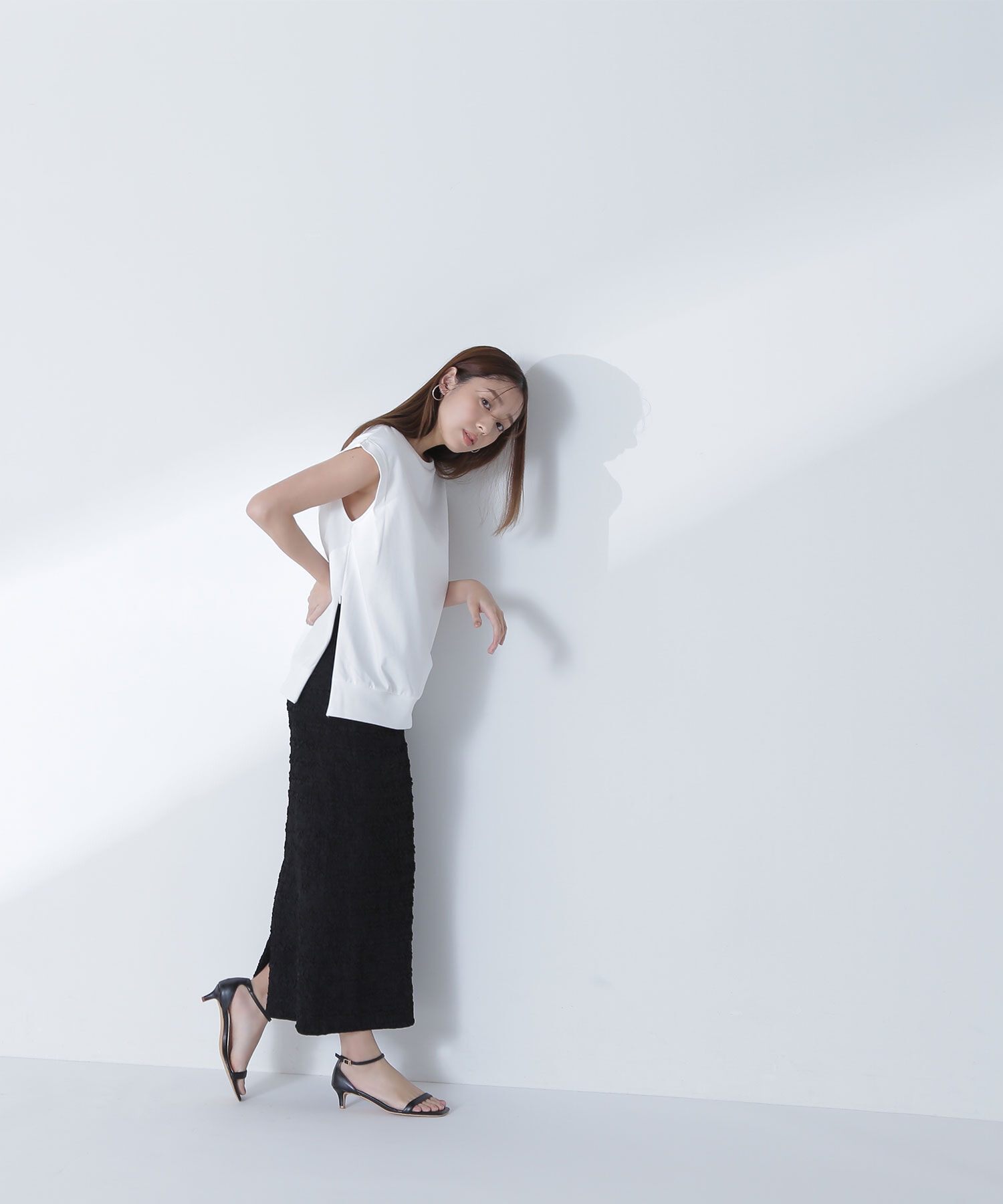  「ふくれジャガードタイトスカート」|スカート|