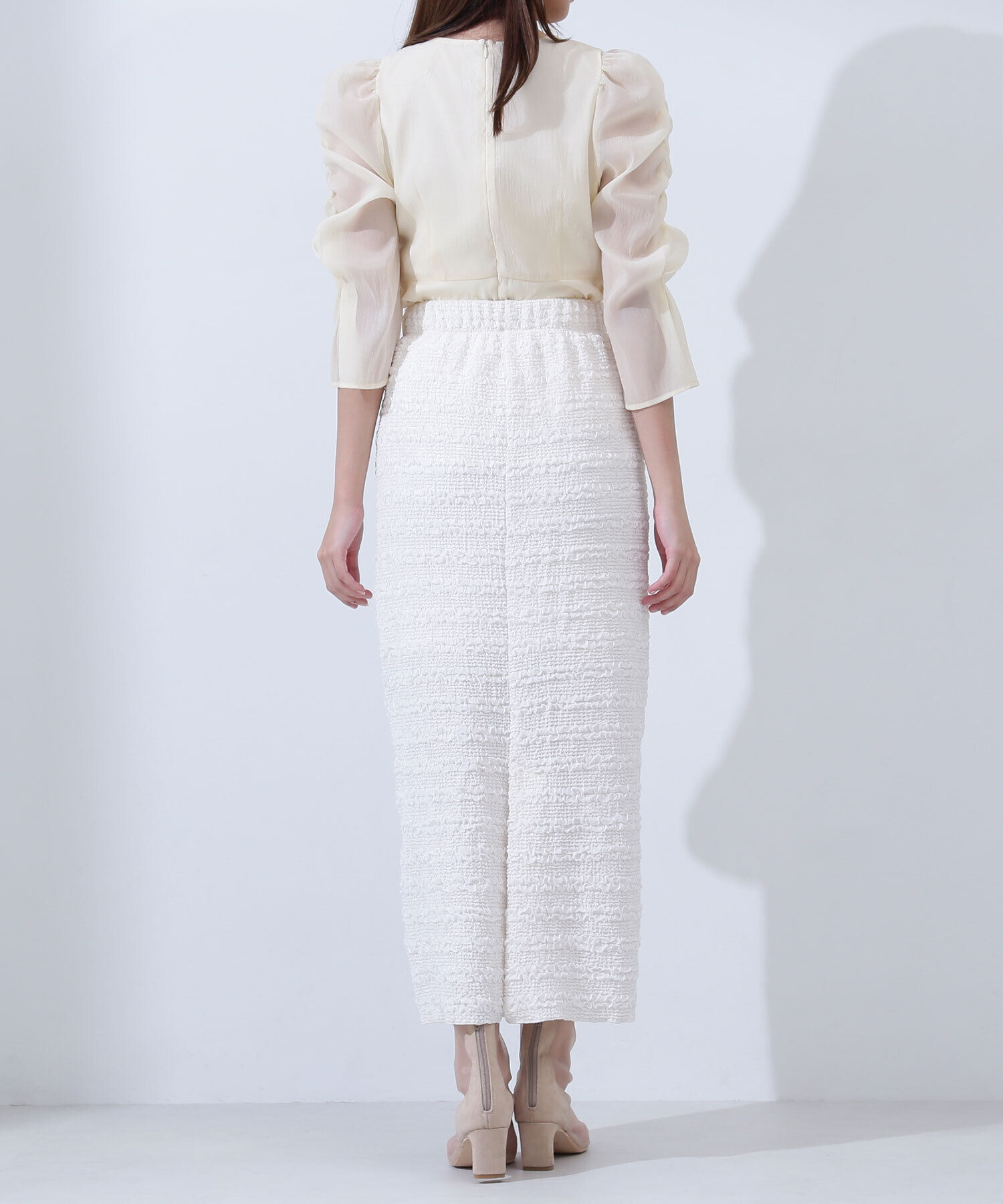  「ふくれジャガードタイトスカート」|スカート|