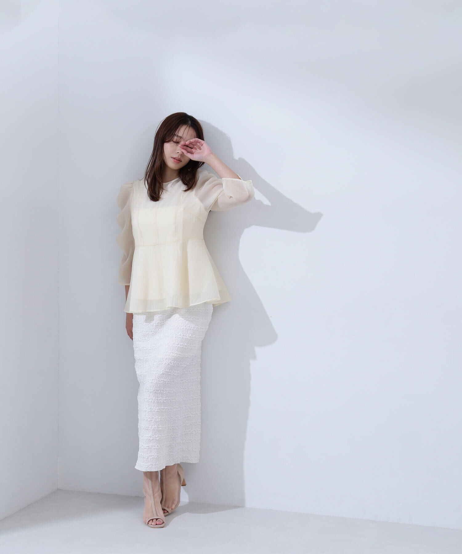  「ふくれジャガードタイトスカート」|スカート|