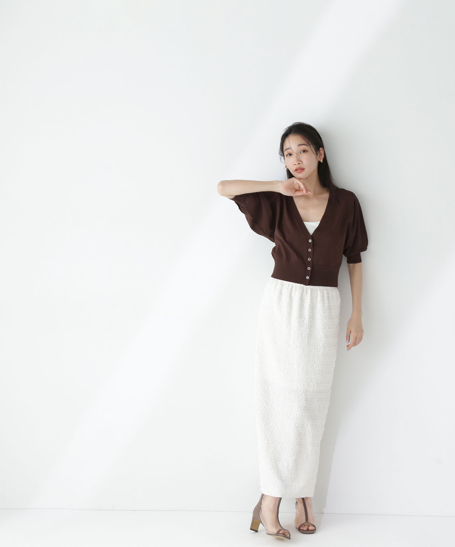  「ふくれジャガードタイトスカート」|スカート|